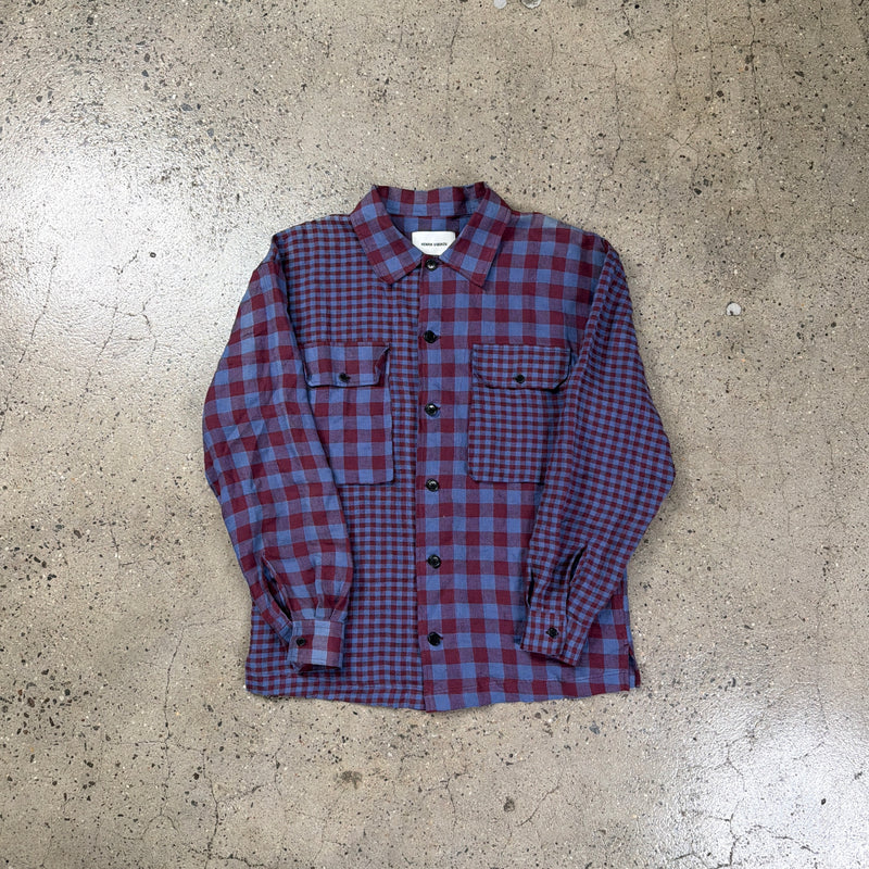 Henrik Vibskov Multi-Plaid Linen Shirt
