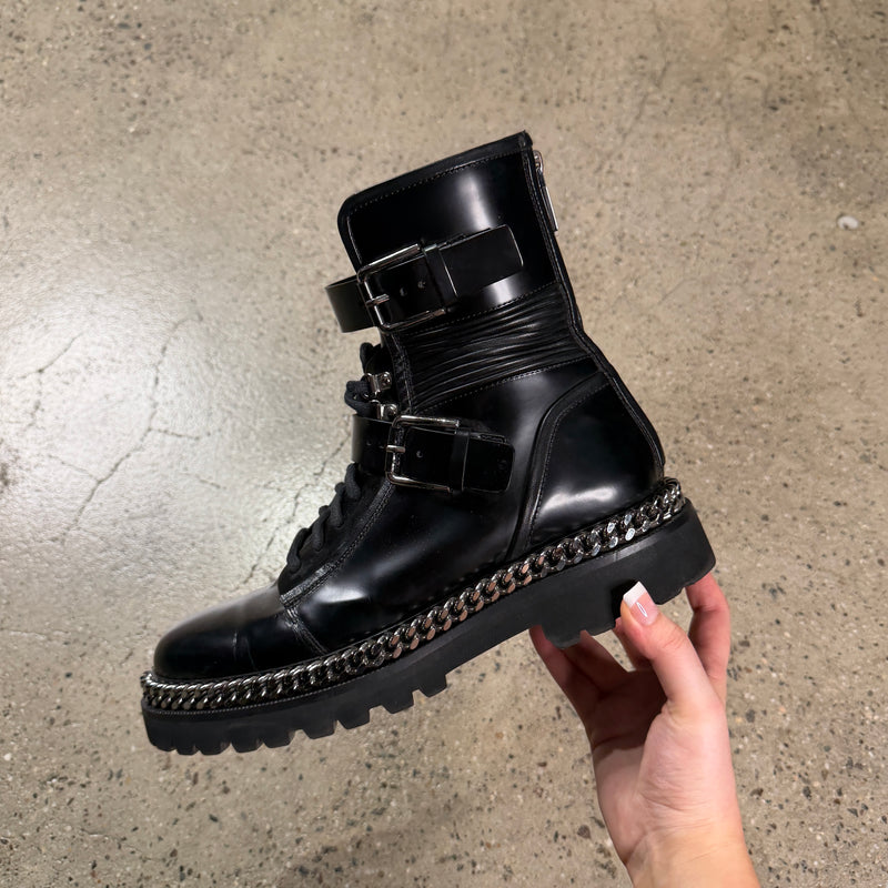Balmain Chained Combat Boots
