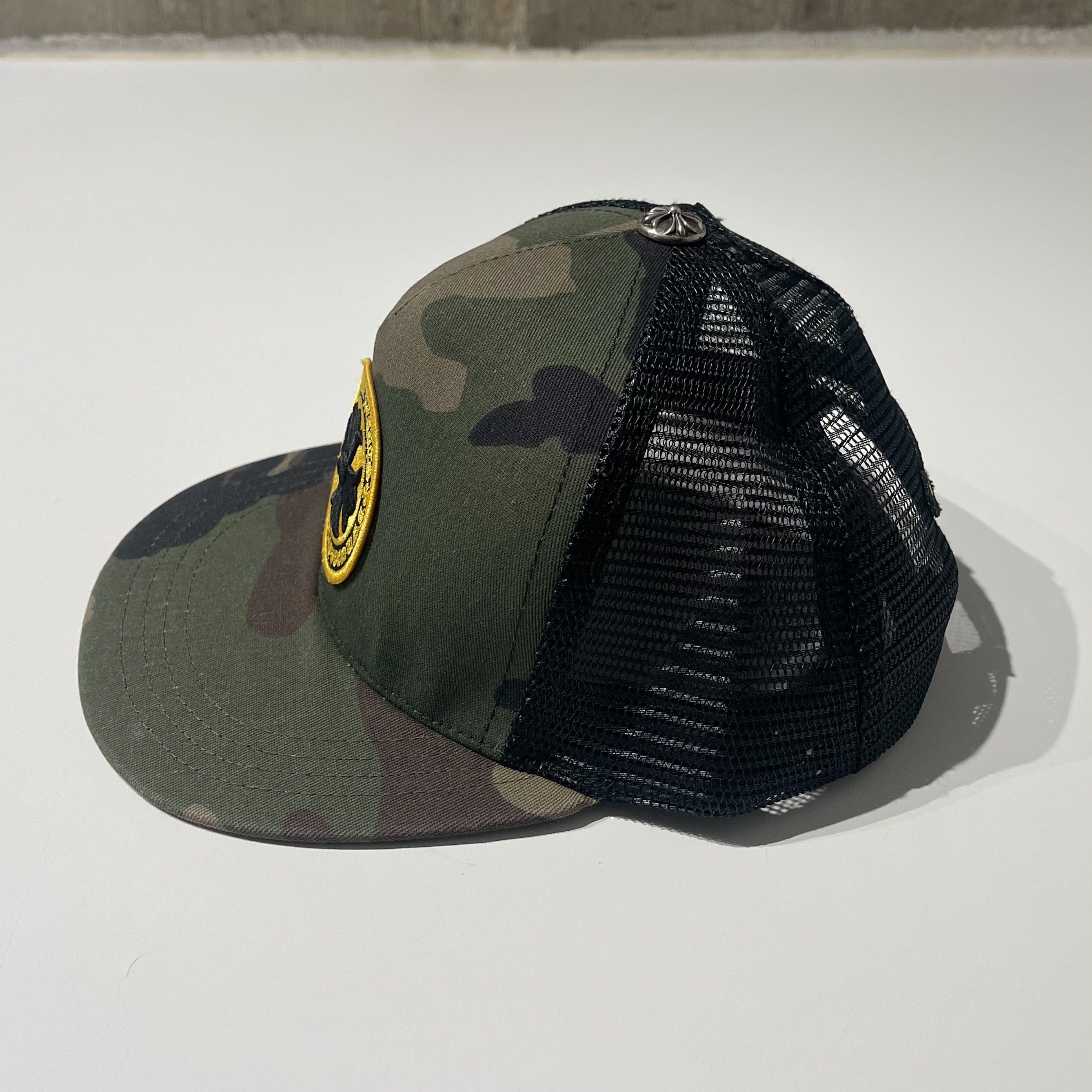 Chrome Hearts Camo Cross Trucker Hat
