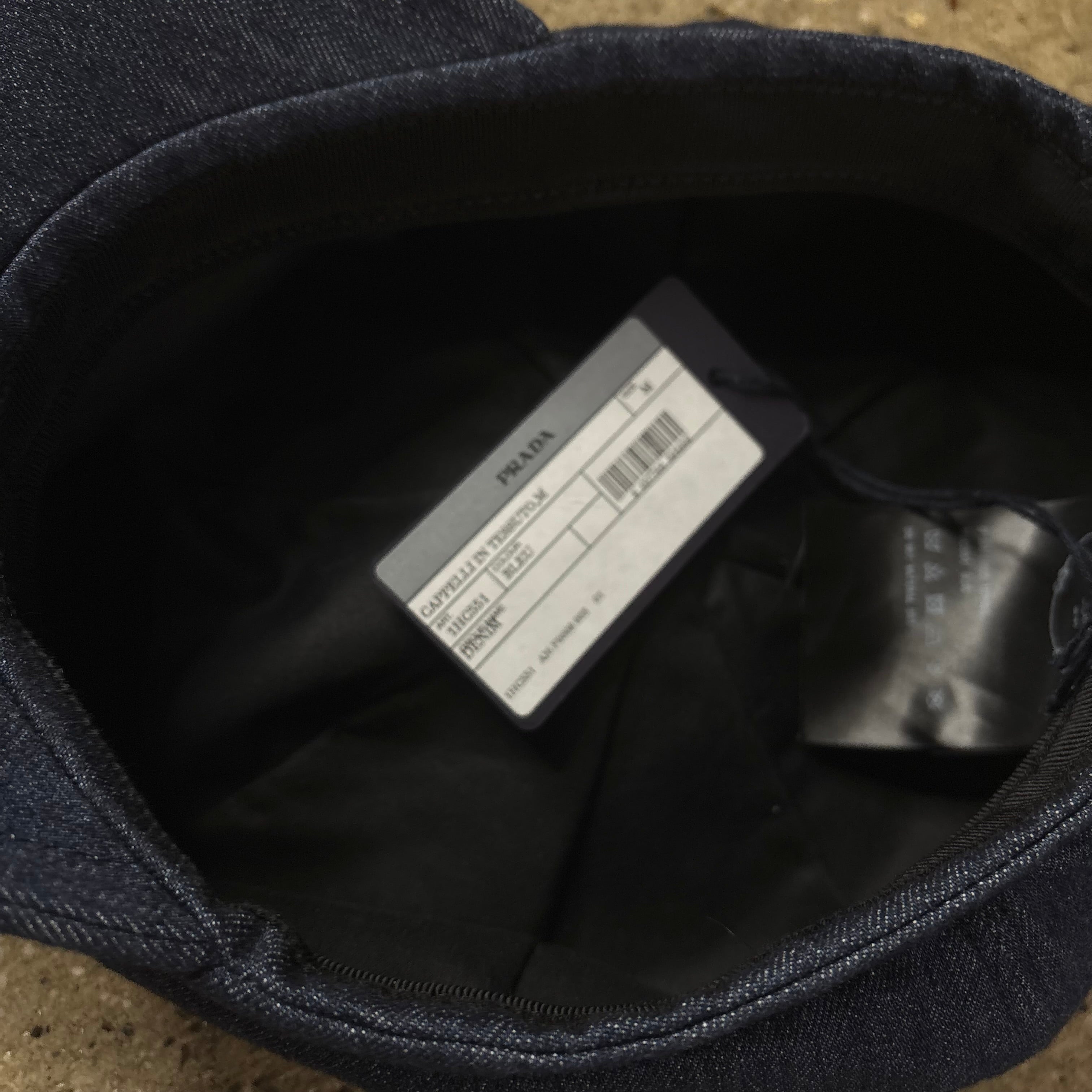 Prada Denim Newsboy Hat