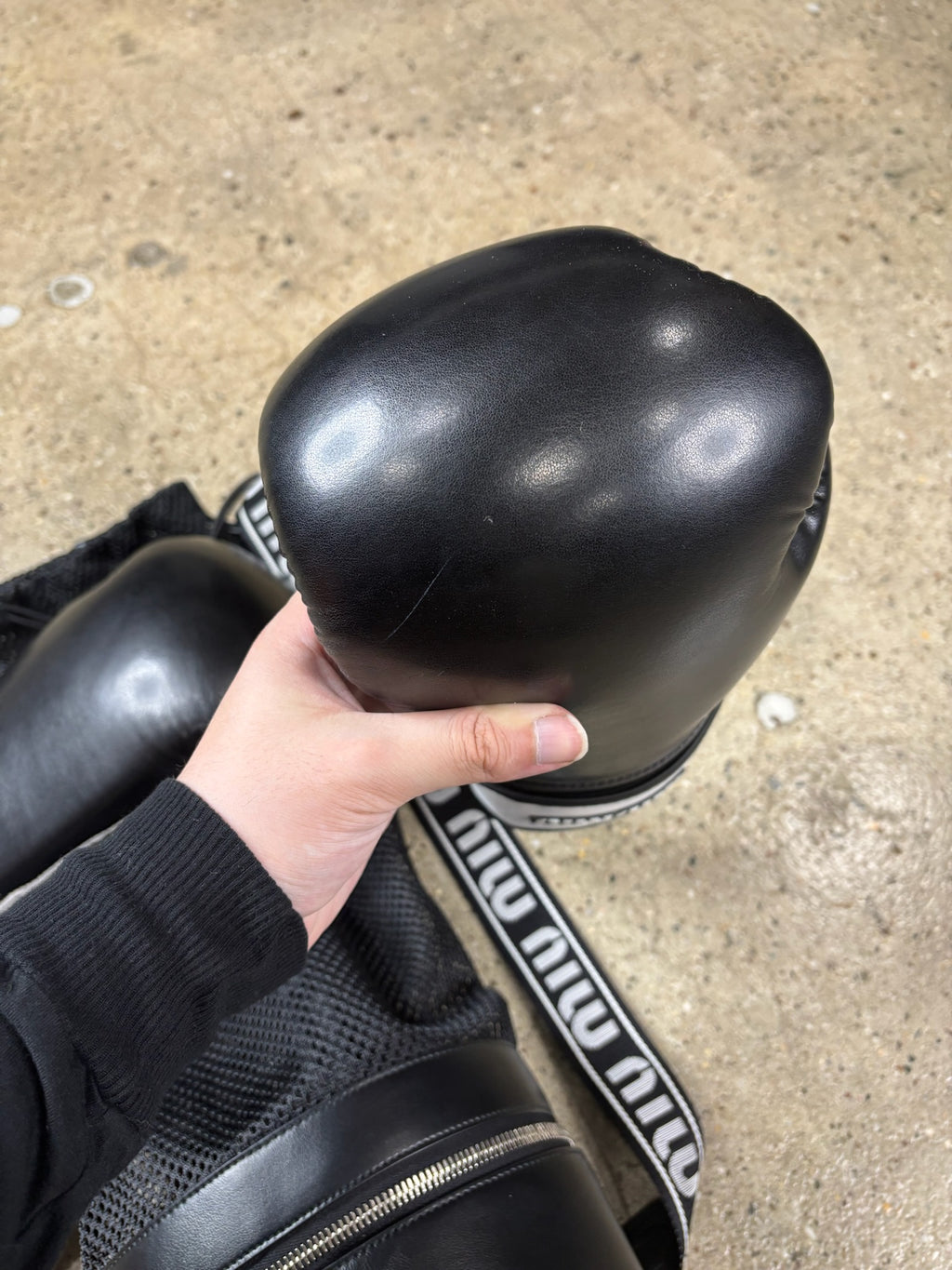 Miu Miu  Boxing Gloves w/ Bag