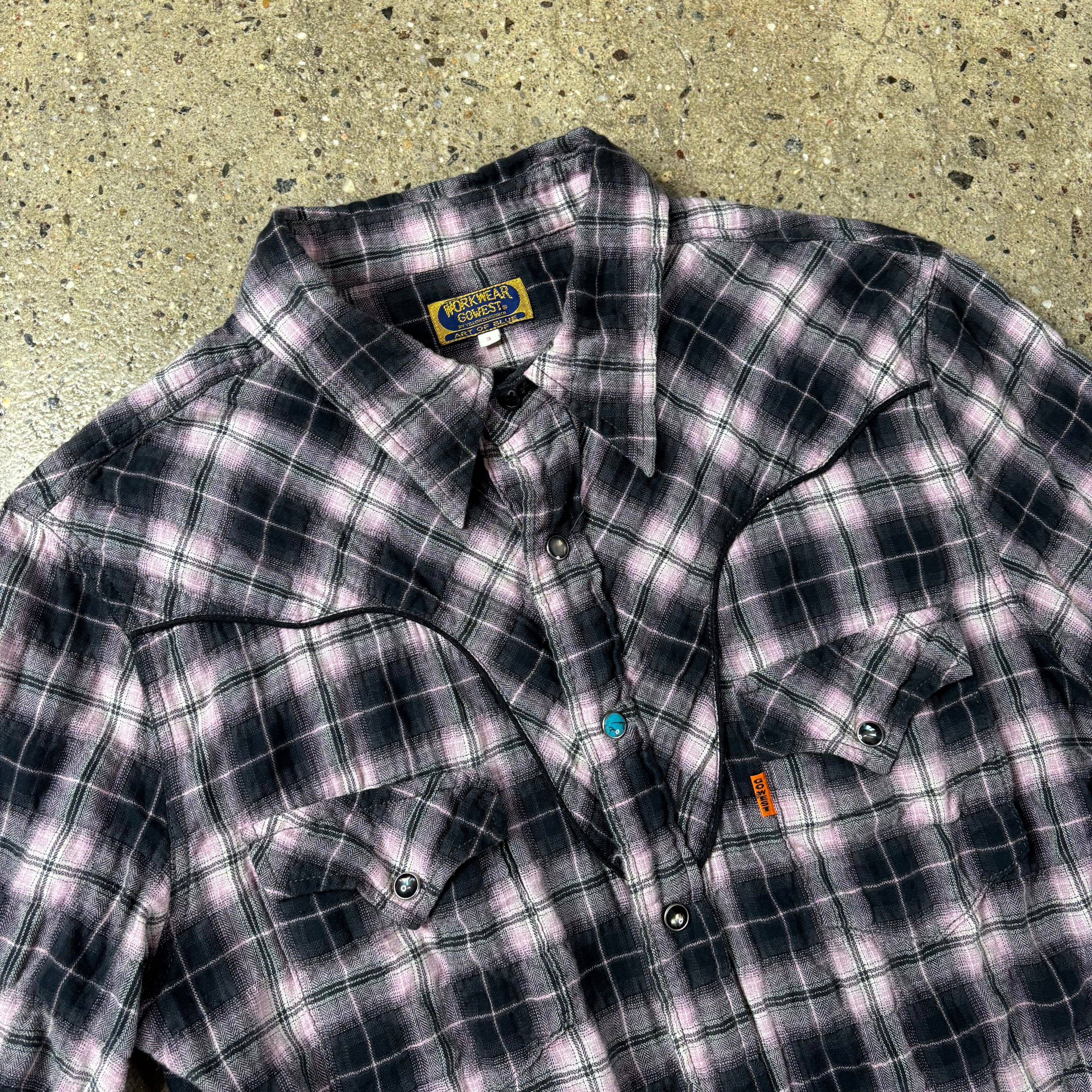 Needles Go West Crinkled Button Up