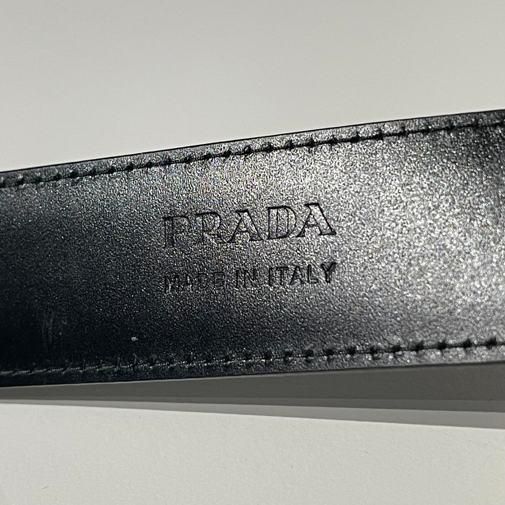 Prada Brushed Leather Belt
