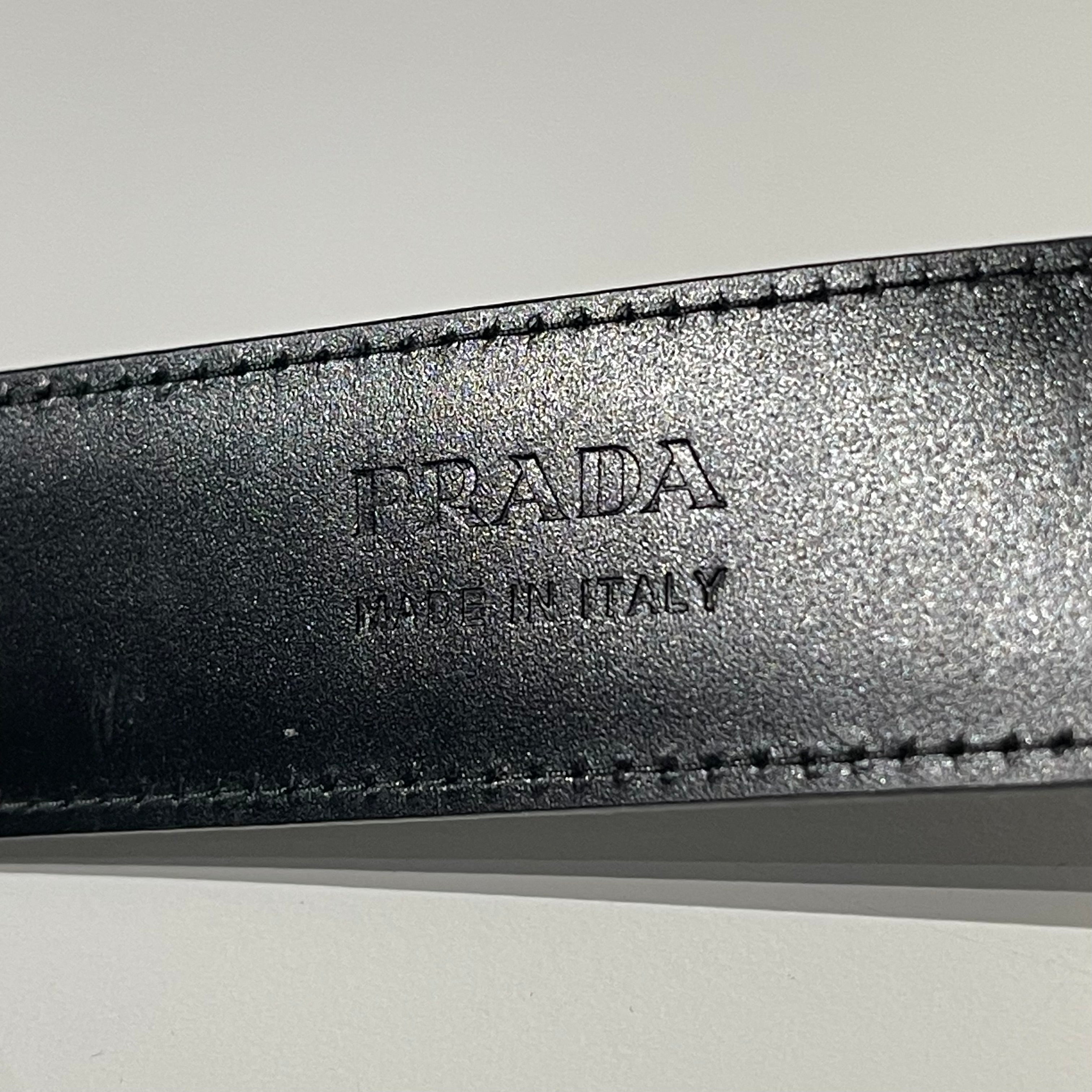 Prada Brushed Leather Belt