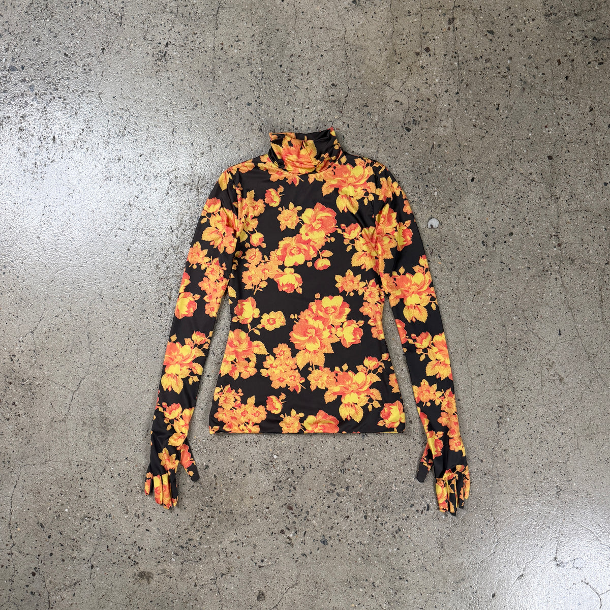 Vetements Acid Flower Gloved LS