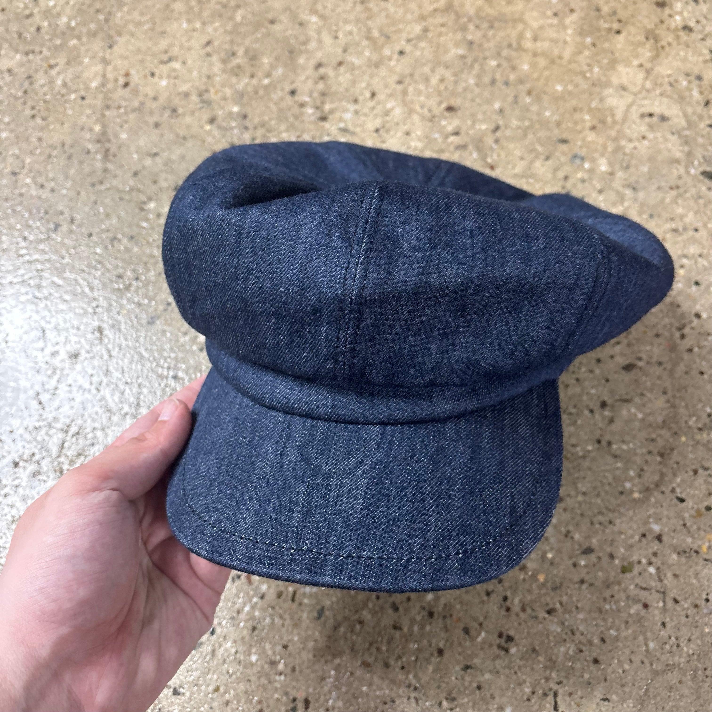 Prada Denim Newsboy Hat