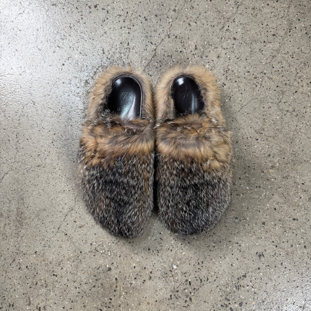 Louis Vuitton Fox Fur Easy Mules