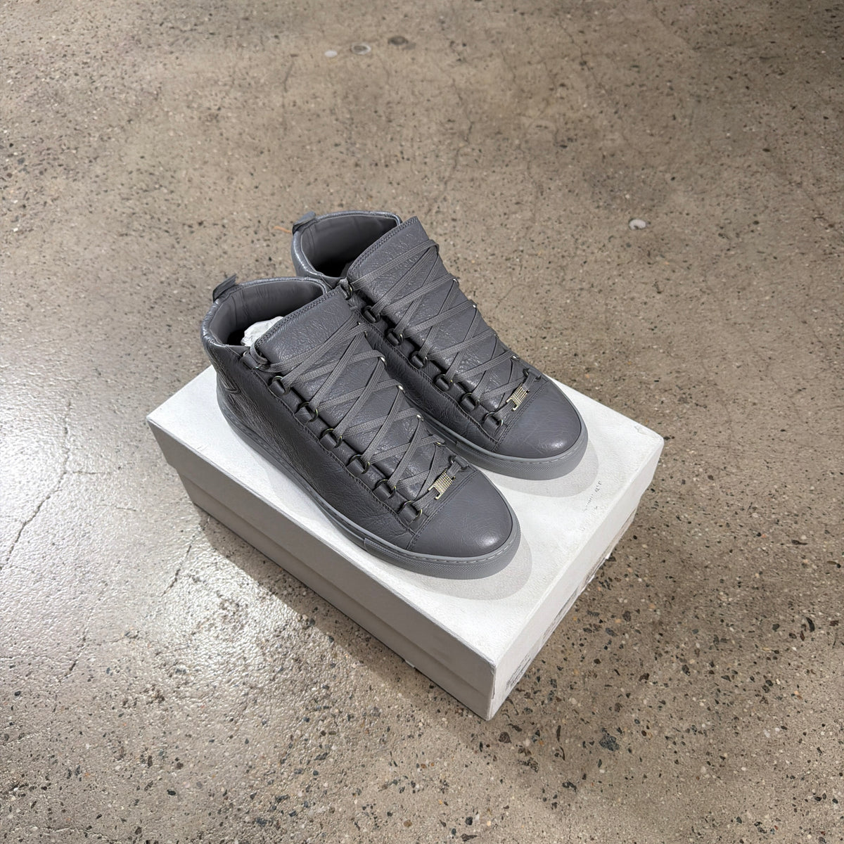 Balenciaga Leather Arena Sneakers