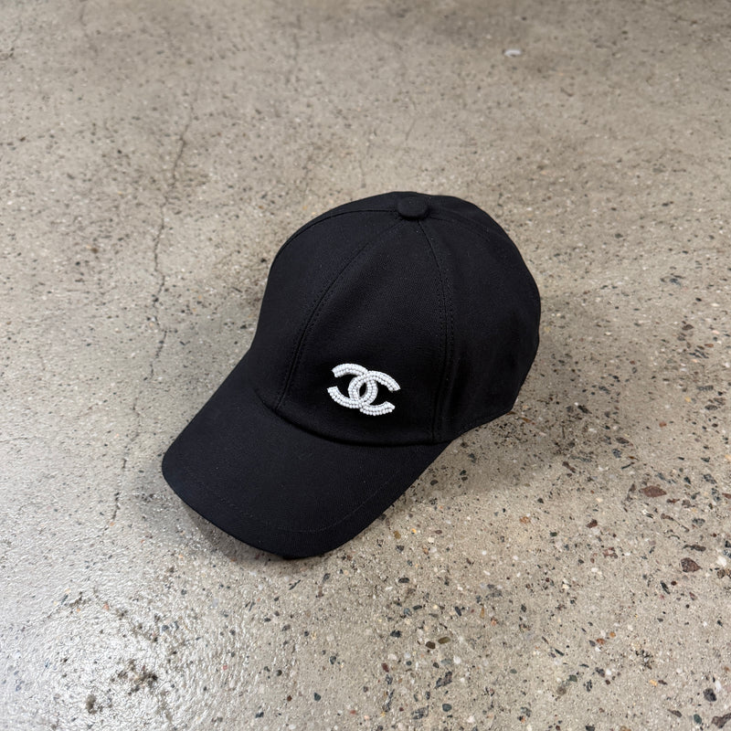 Chanel Beaded Double C Baseball Cap