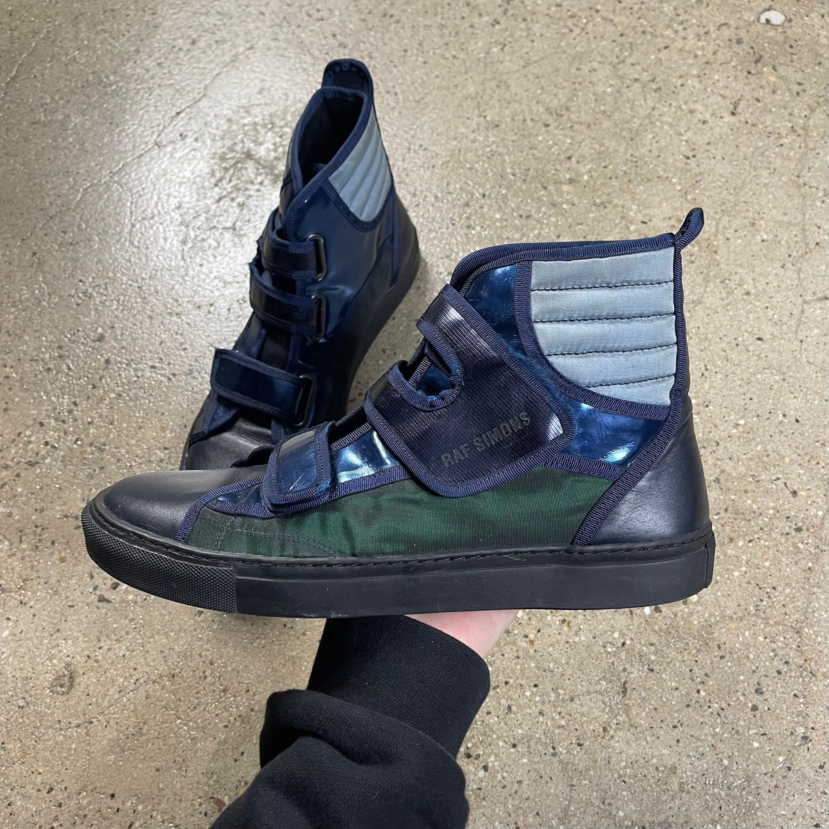 Raf Simons Velcro High-Top Sneakers 44 footwear