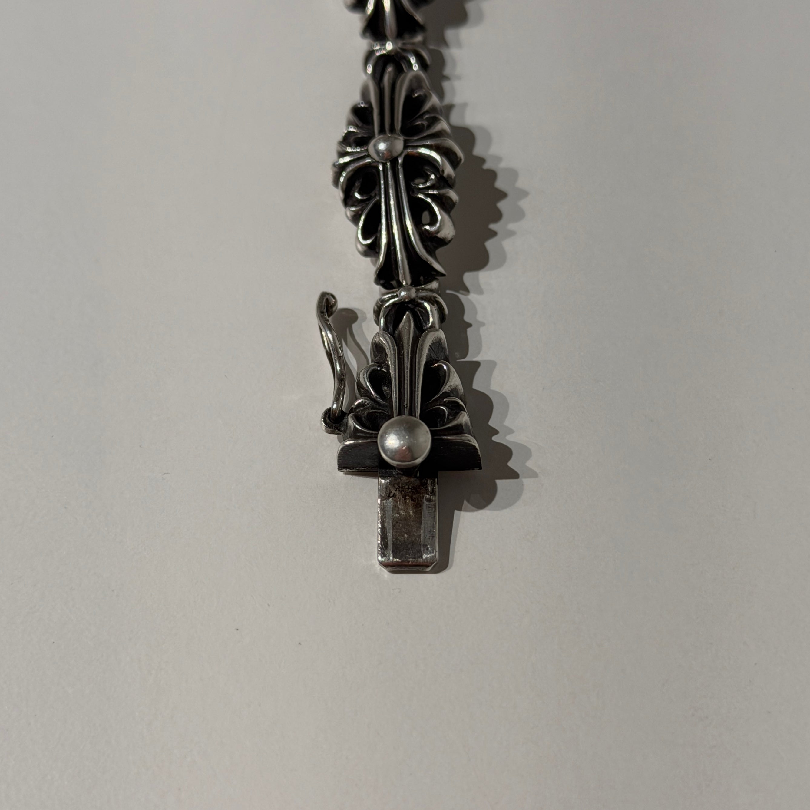 Chrome Hearts Floral Cross Link Bracelet