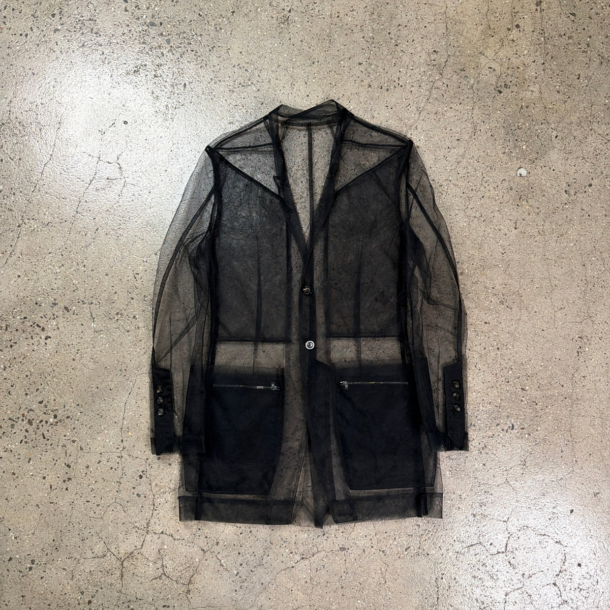 Rick Owens SS23 Edfu Sheer Blazer
