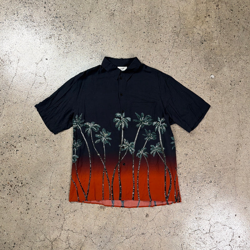Celine Sequin Embellished Palm Tree Shirt