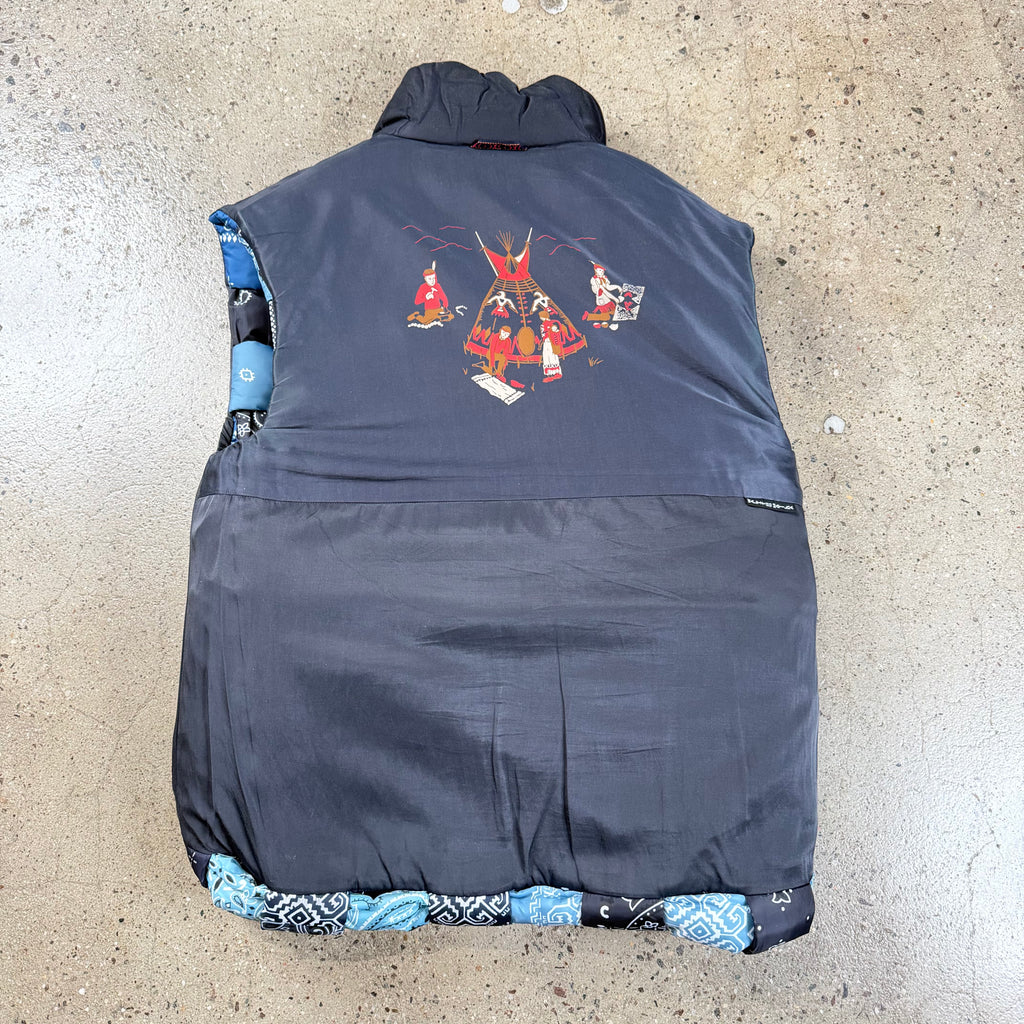 Kapital Reversible Woven Puffer Vest