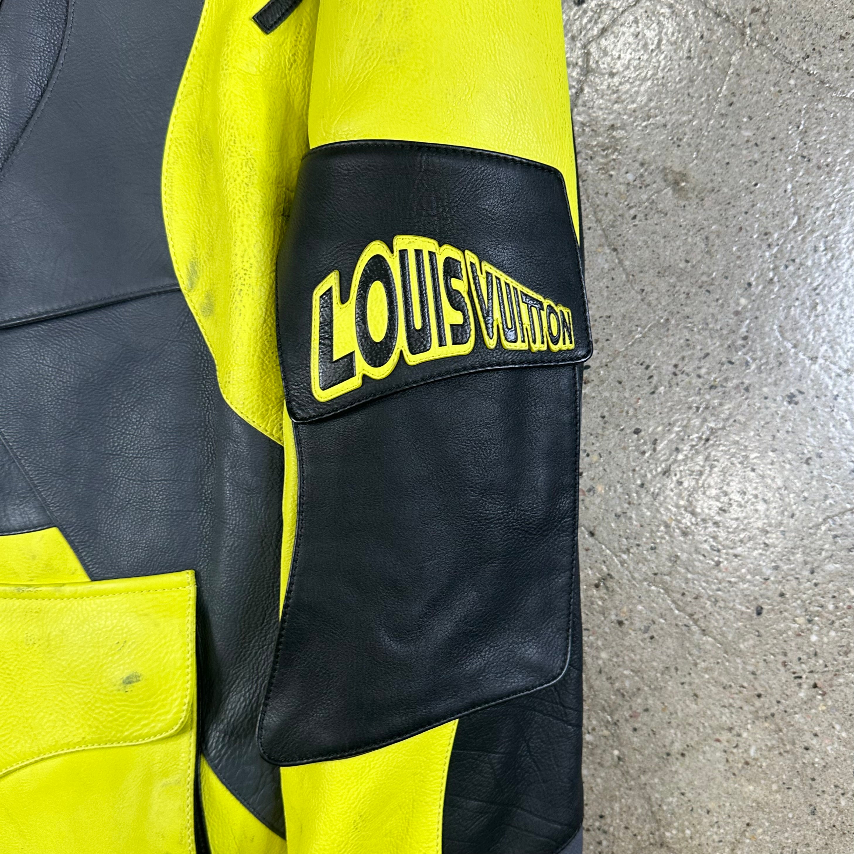 Louis Vuitton FW22 Distorted Leather Jacket