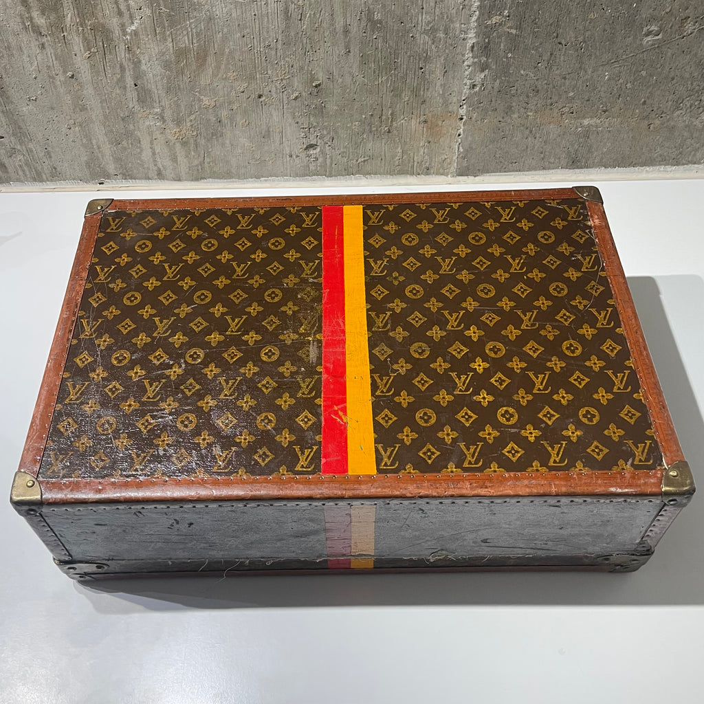Louis Vuitton 1940s Era Painted Trunk