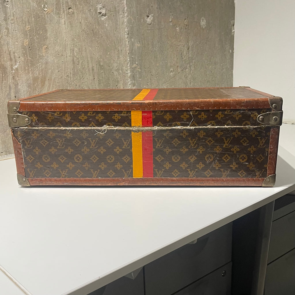 Louis Vuitton 1940s Era Painted Trunk