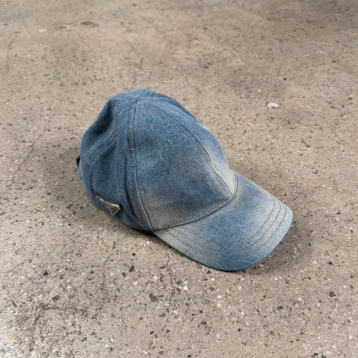 Prada Denim Baseball Cap
