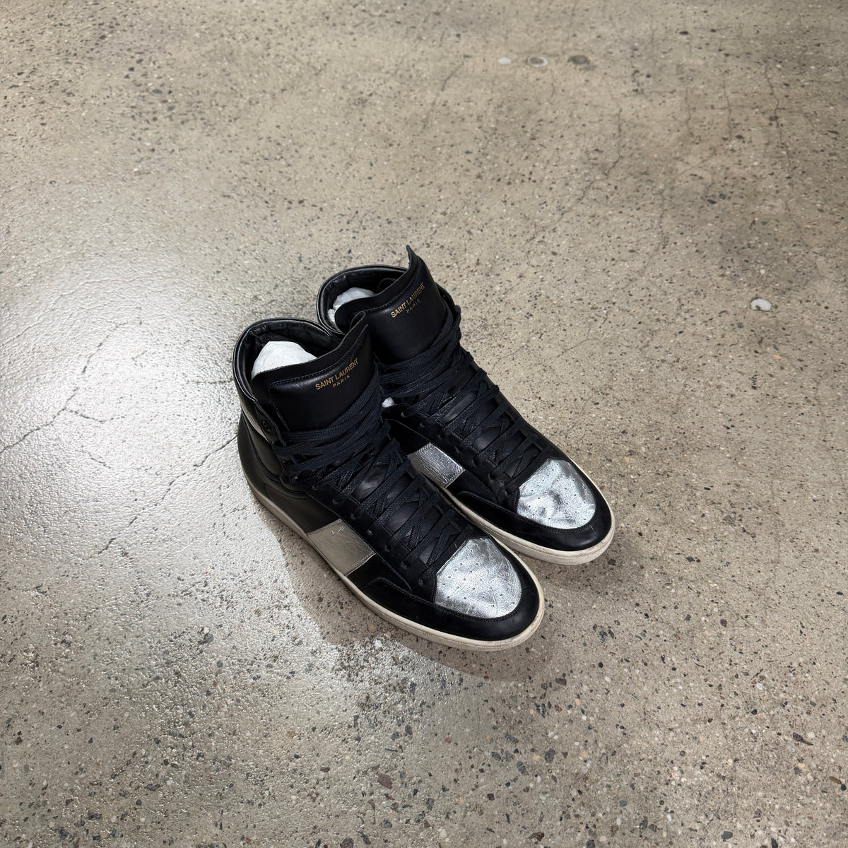 Saint Laurent SL/10H Sneakers (Silver)