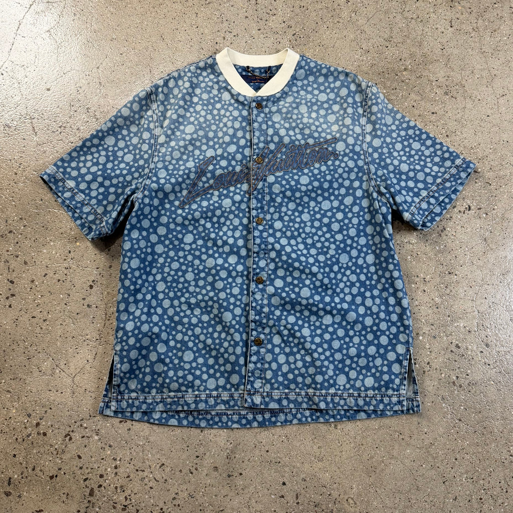 Louis Vuitton Yayoi Kusama Denim Baseball Jersey
