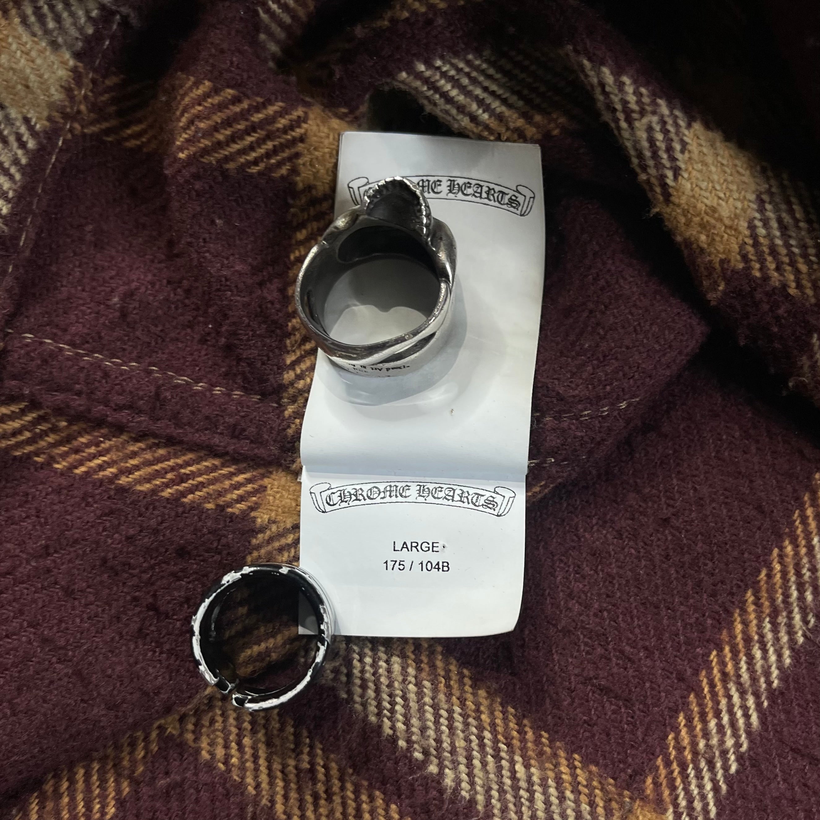 Chrome Hearts  Plaid Flannel Shirt