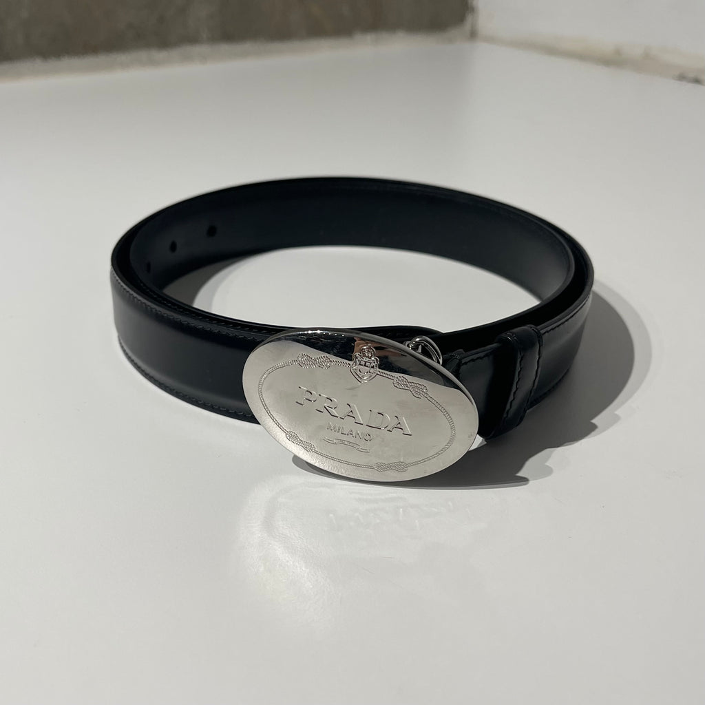 Prada Brushed Leather Belt