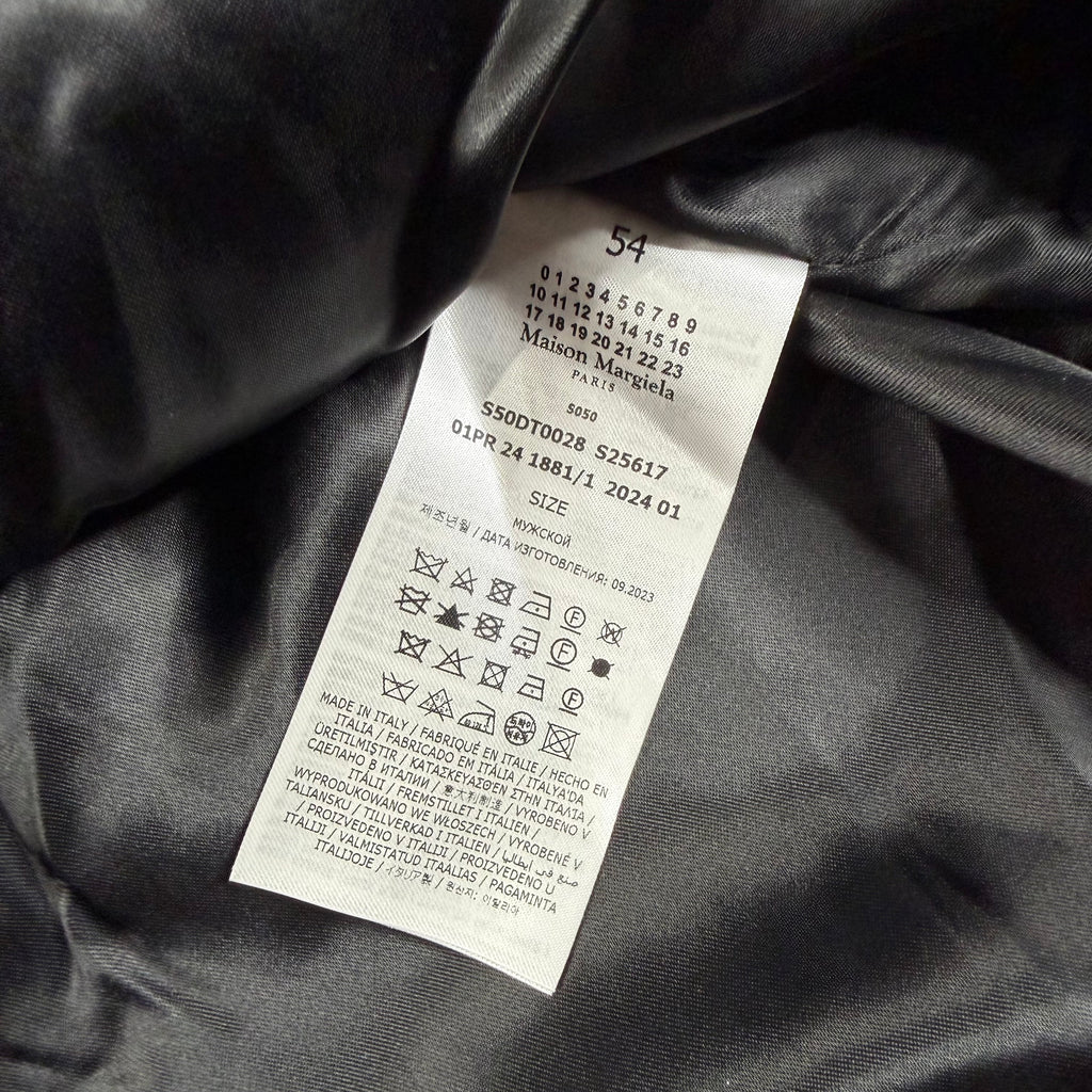 Maison Margiela Leopard Print Faux Fur Shirt