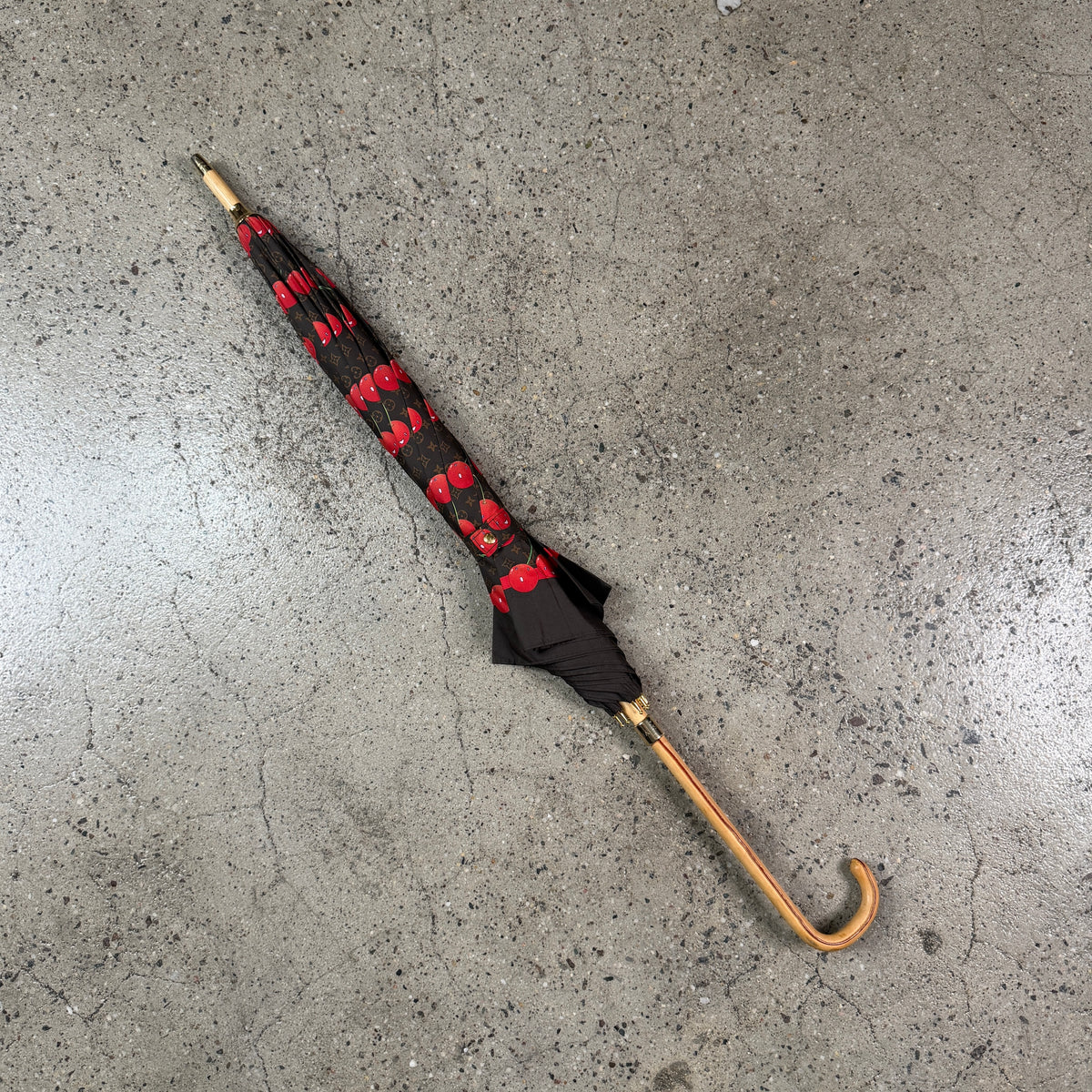 Louis Vuitton X Takashi Murakami 2005 Cherry Monogram Umbrella