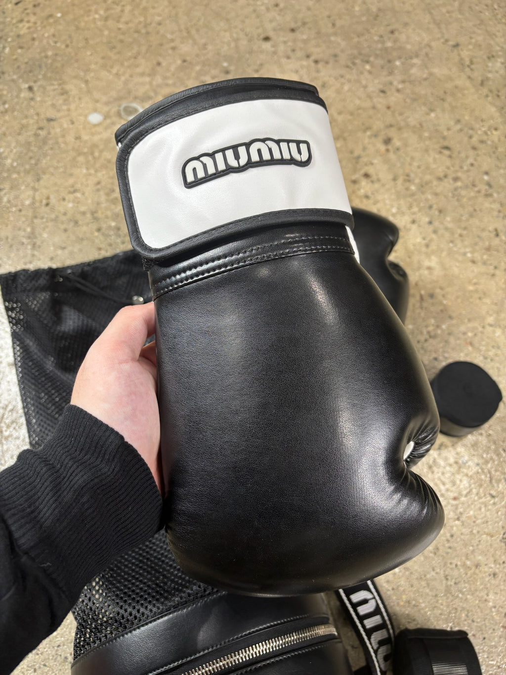 Miu Miu  Boxing Gloves w/ Bag