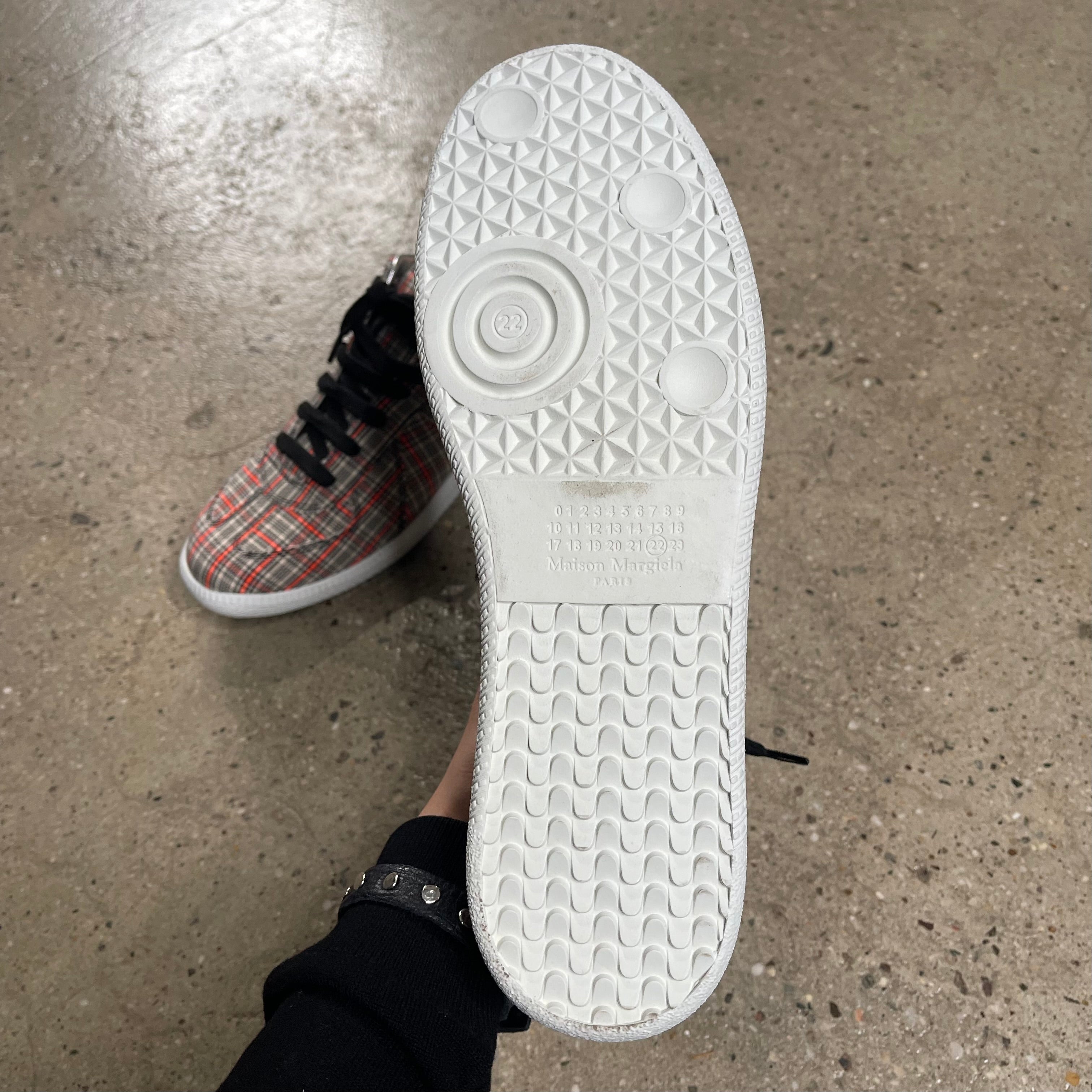 Maison Margiela Plaid Gat Sneakers