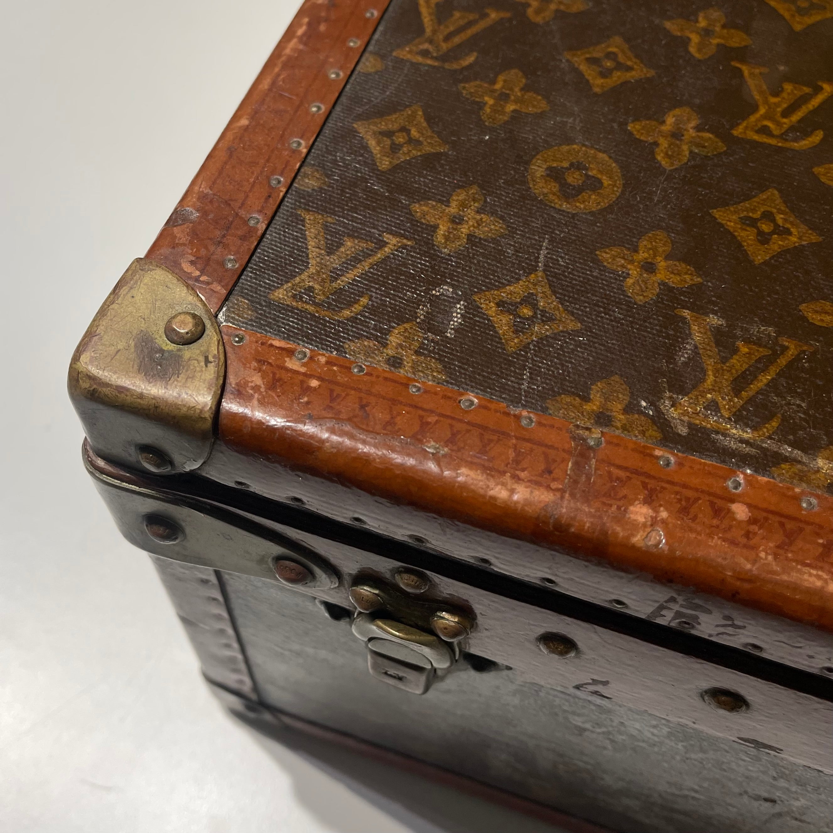 Louis Vuitton 1940s Era Painted Trunk