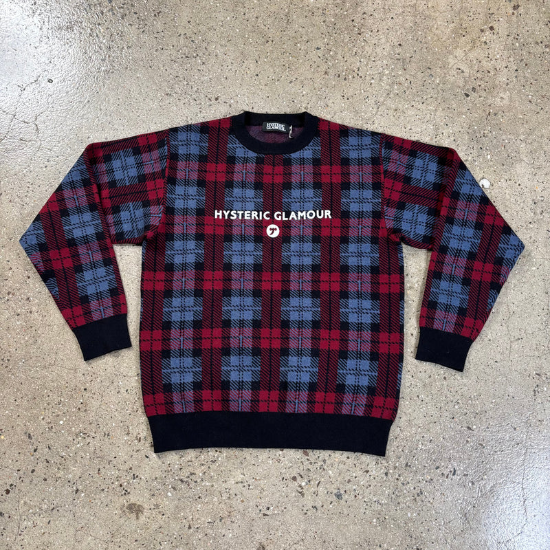 Hysteric Glamour Plaid Knit Sweater M tops