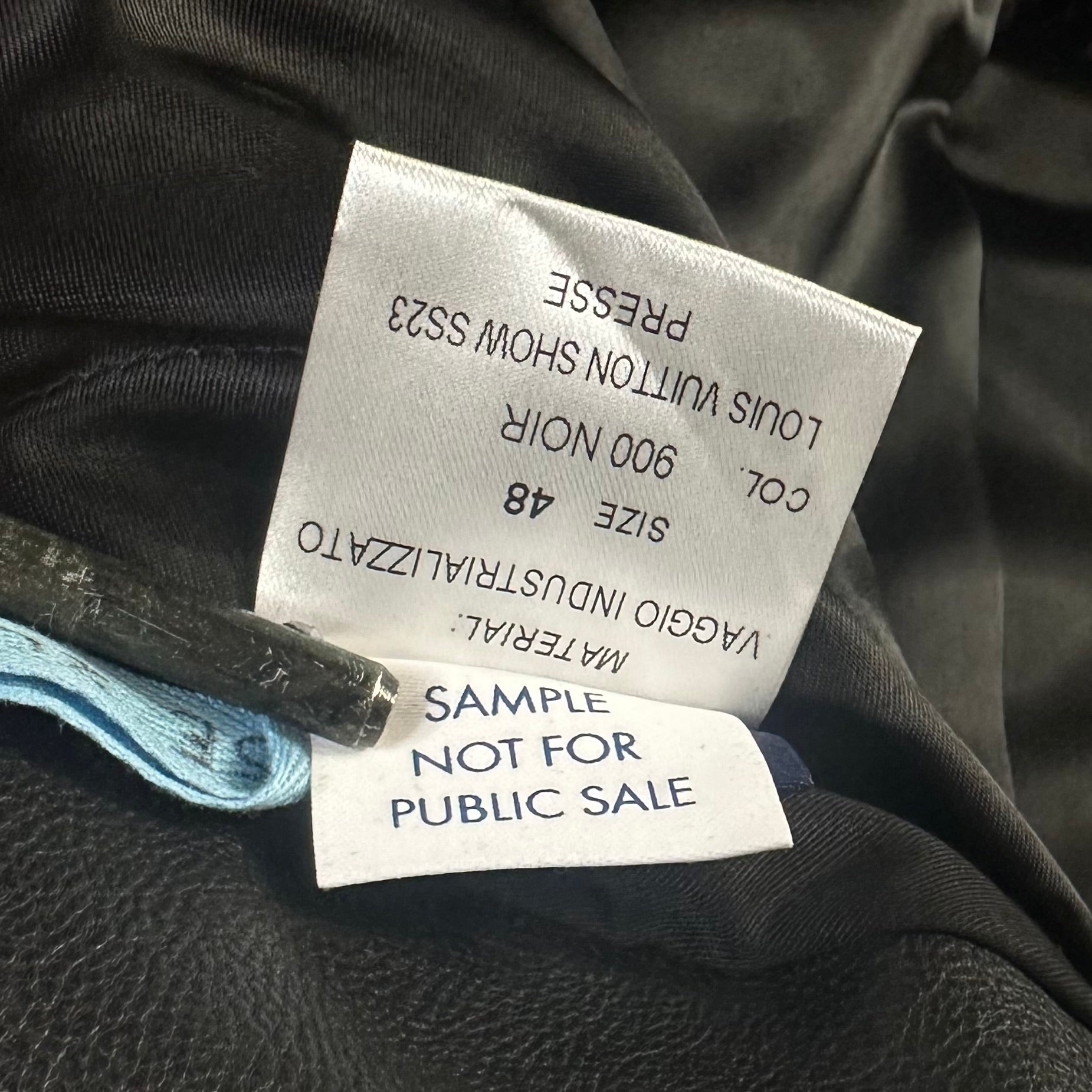 Louis Vuitton FW22 Distorted Leather Jacket