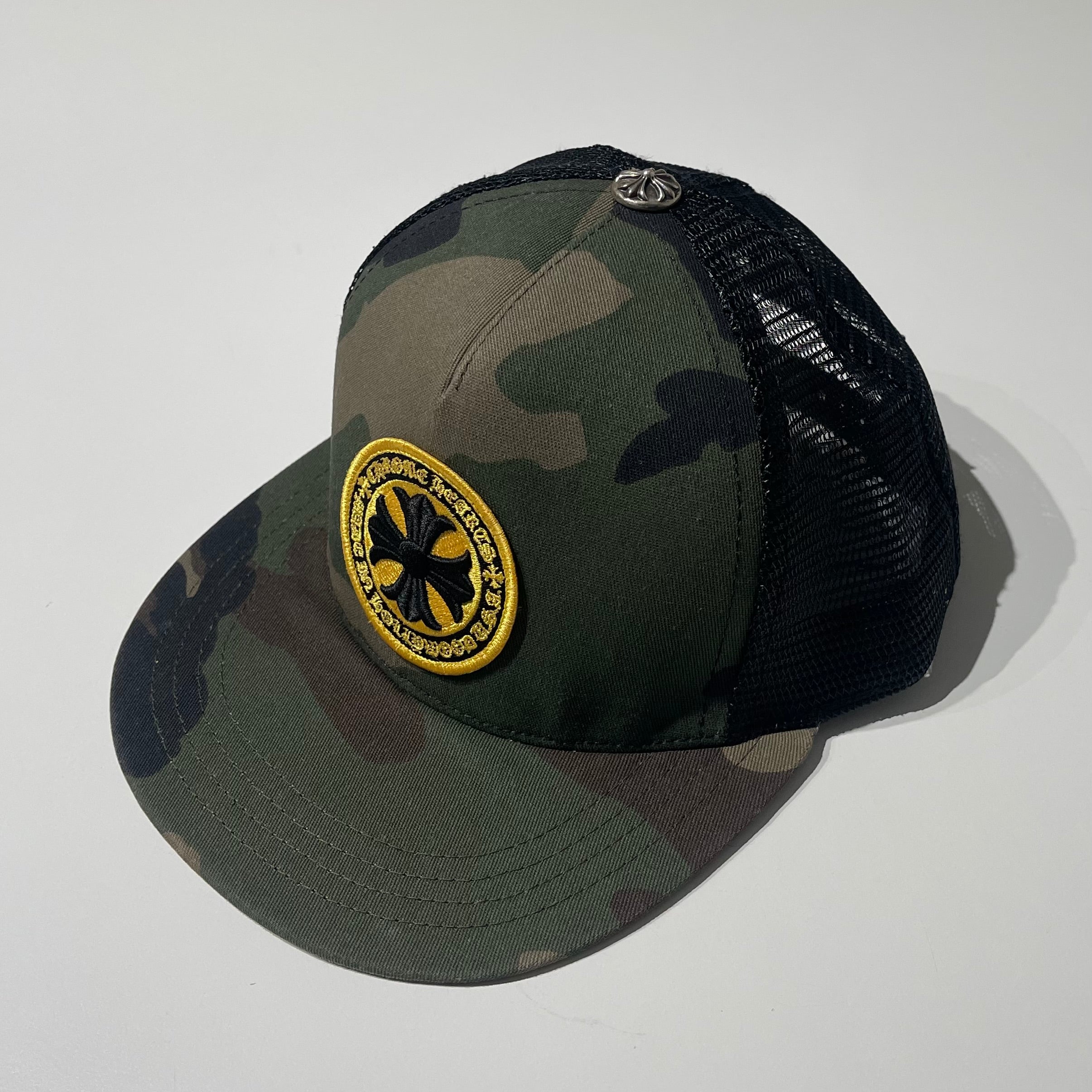 Chrome Hearts Camo Cross Trucker Hat