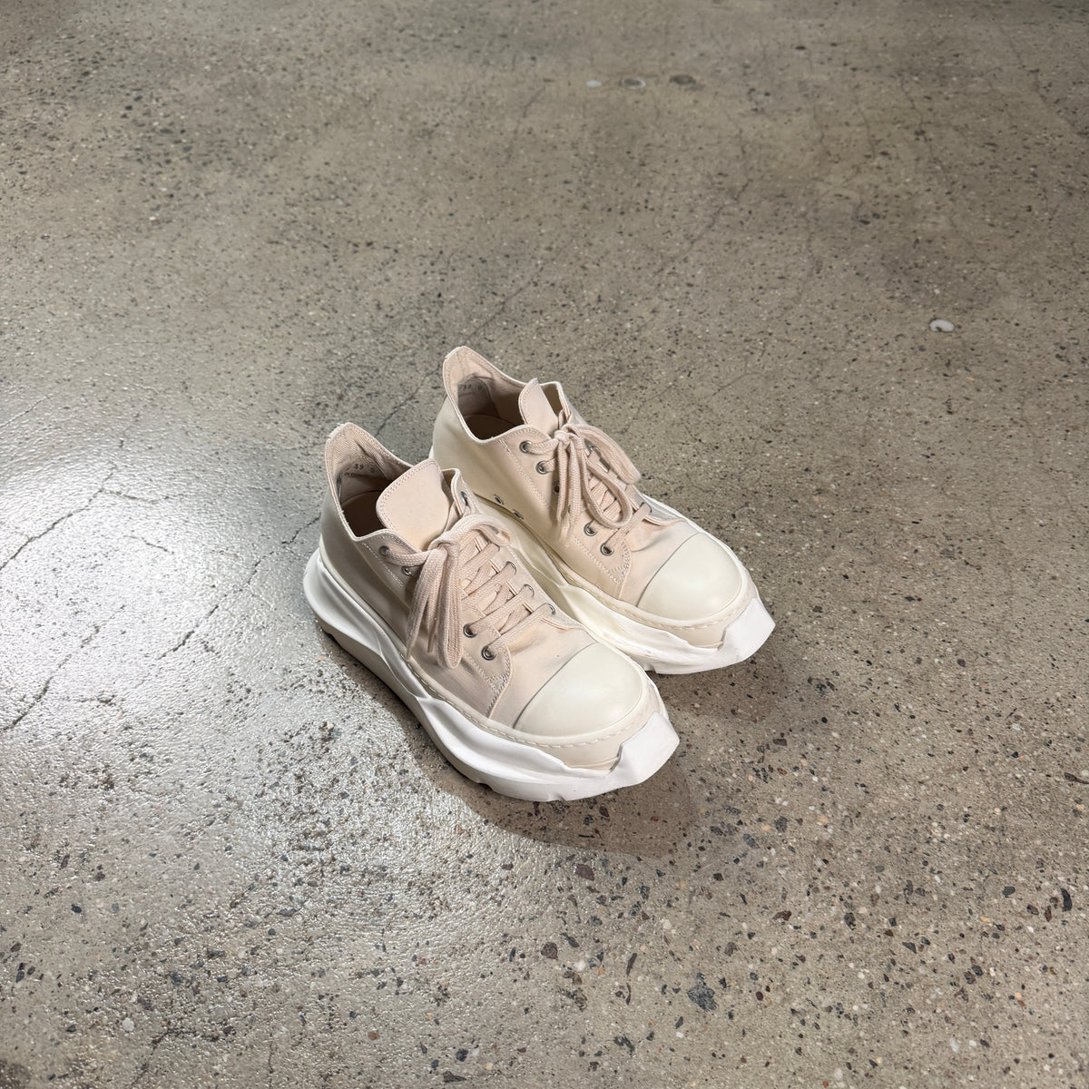 Rick Owens Abstract Low Sneakers