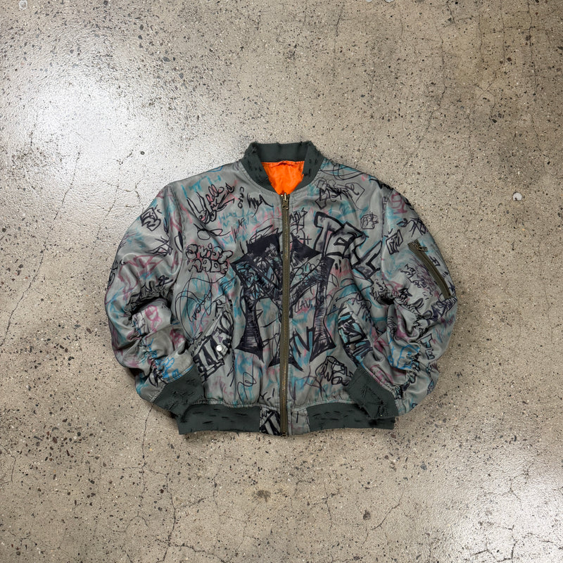 Mowalola Graffiti Bomber Jacket