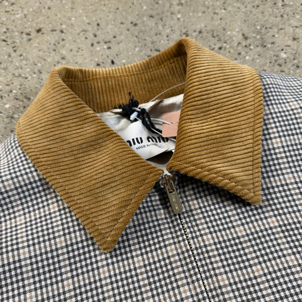 Miu Miu  Gingham Check Jacket