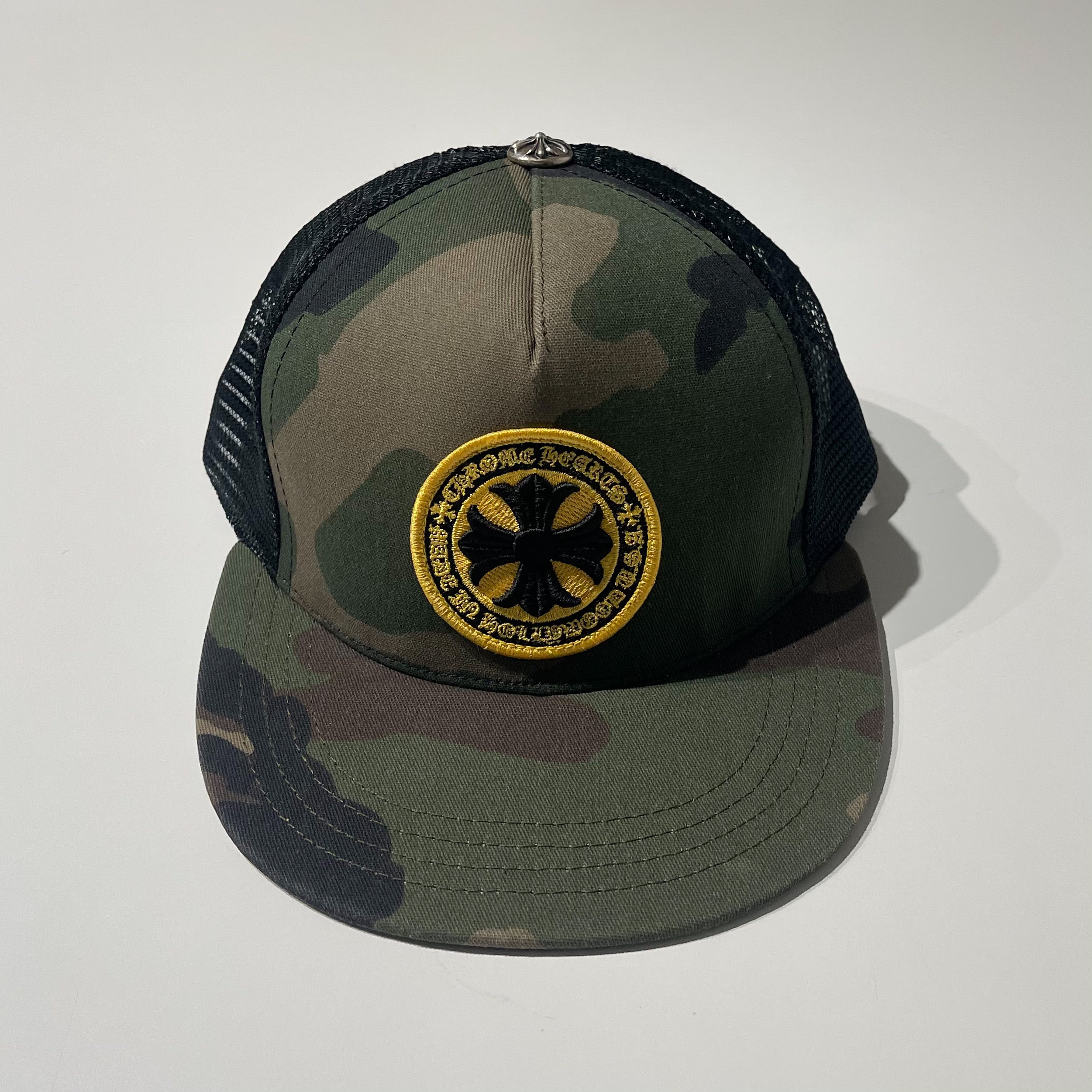 Chrome Hearts Camo Cross Trucker Hat