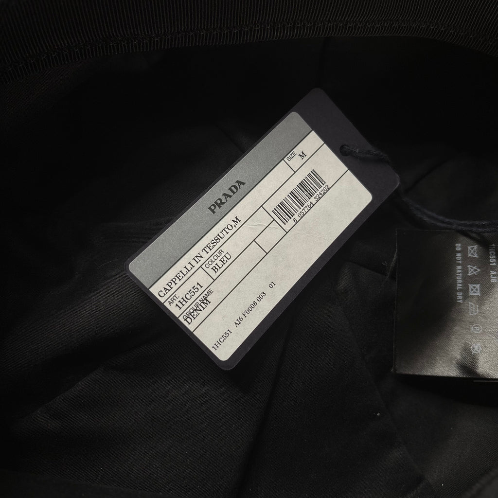 Prada Denim Newsboy Hat