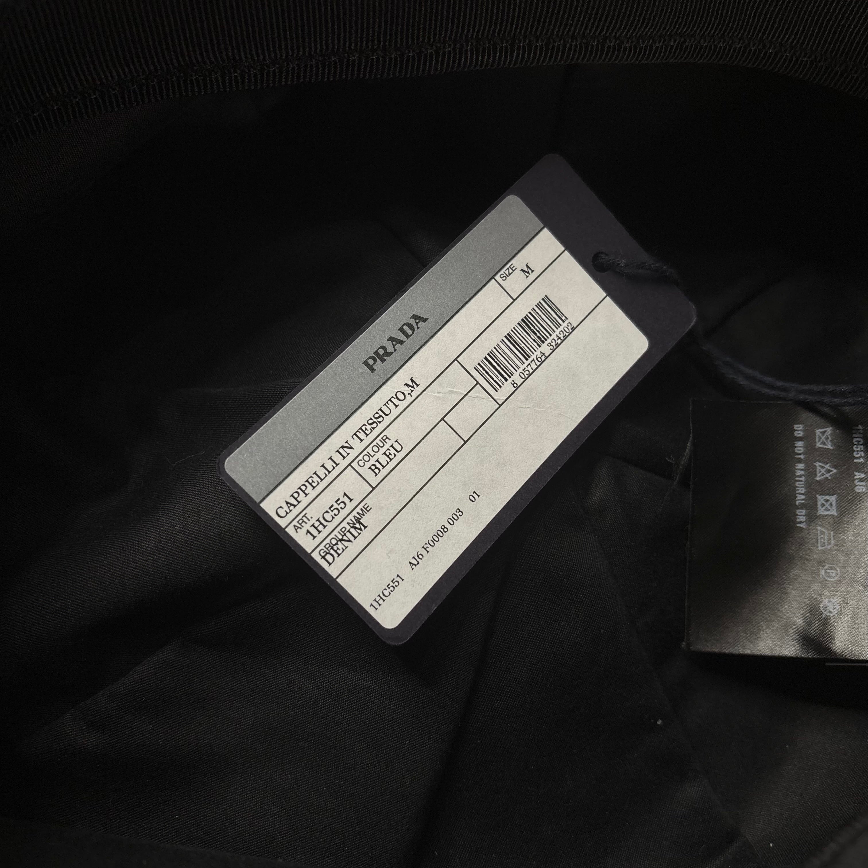 Prada Denim Newsboy Hat