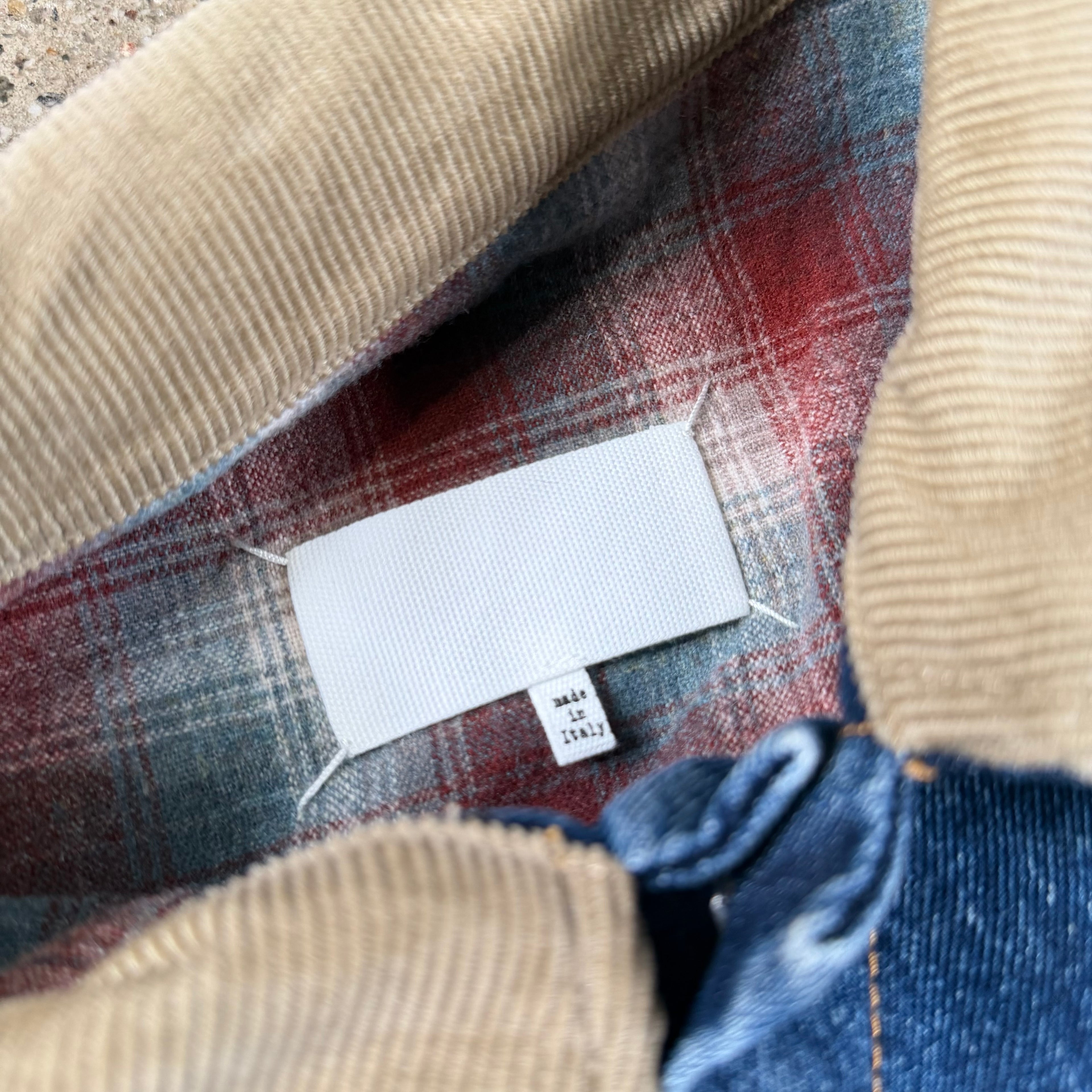 Maison Margiela X Pendleton Distressed Denim Jacket