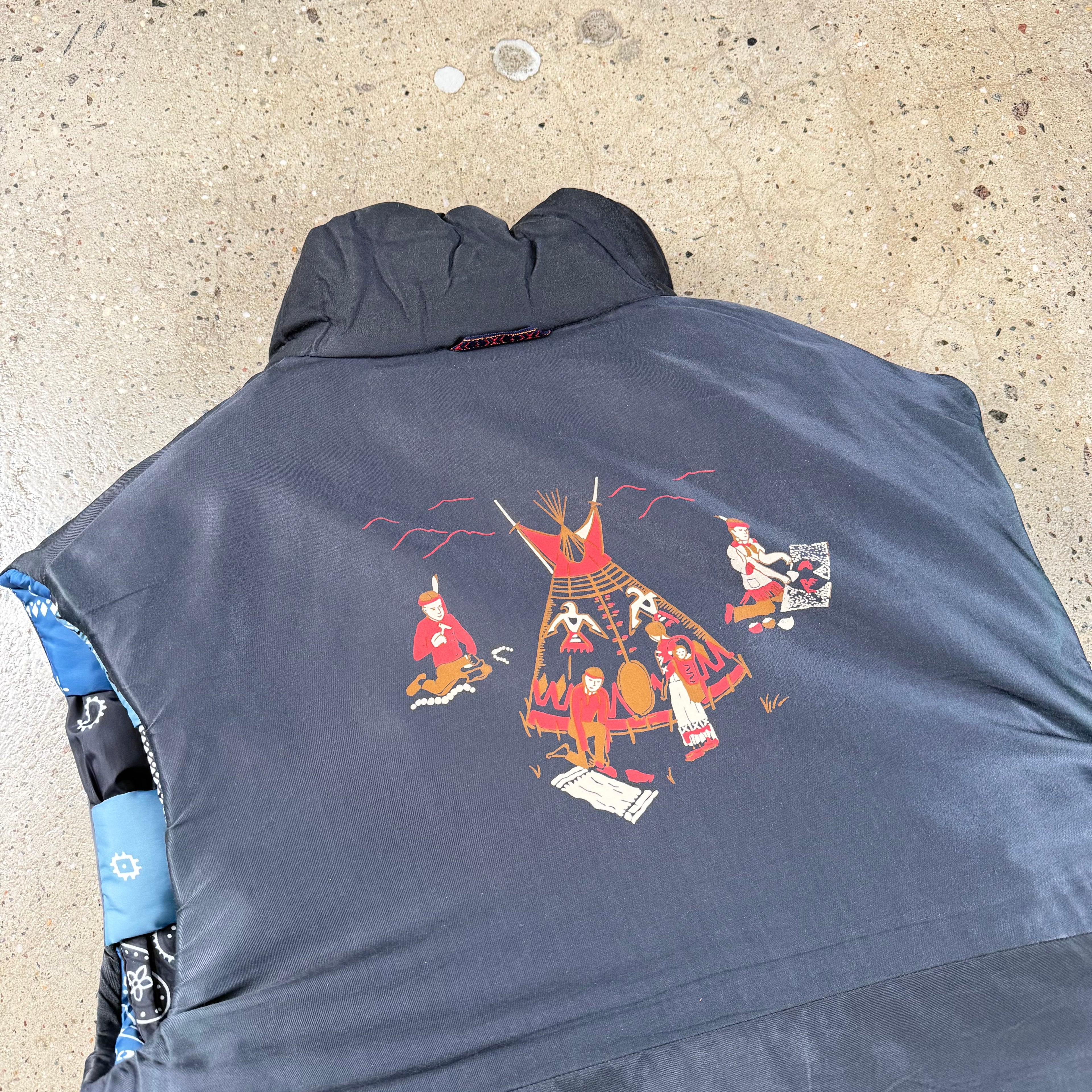 Kapital Reversible Woven Puffer Vest