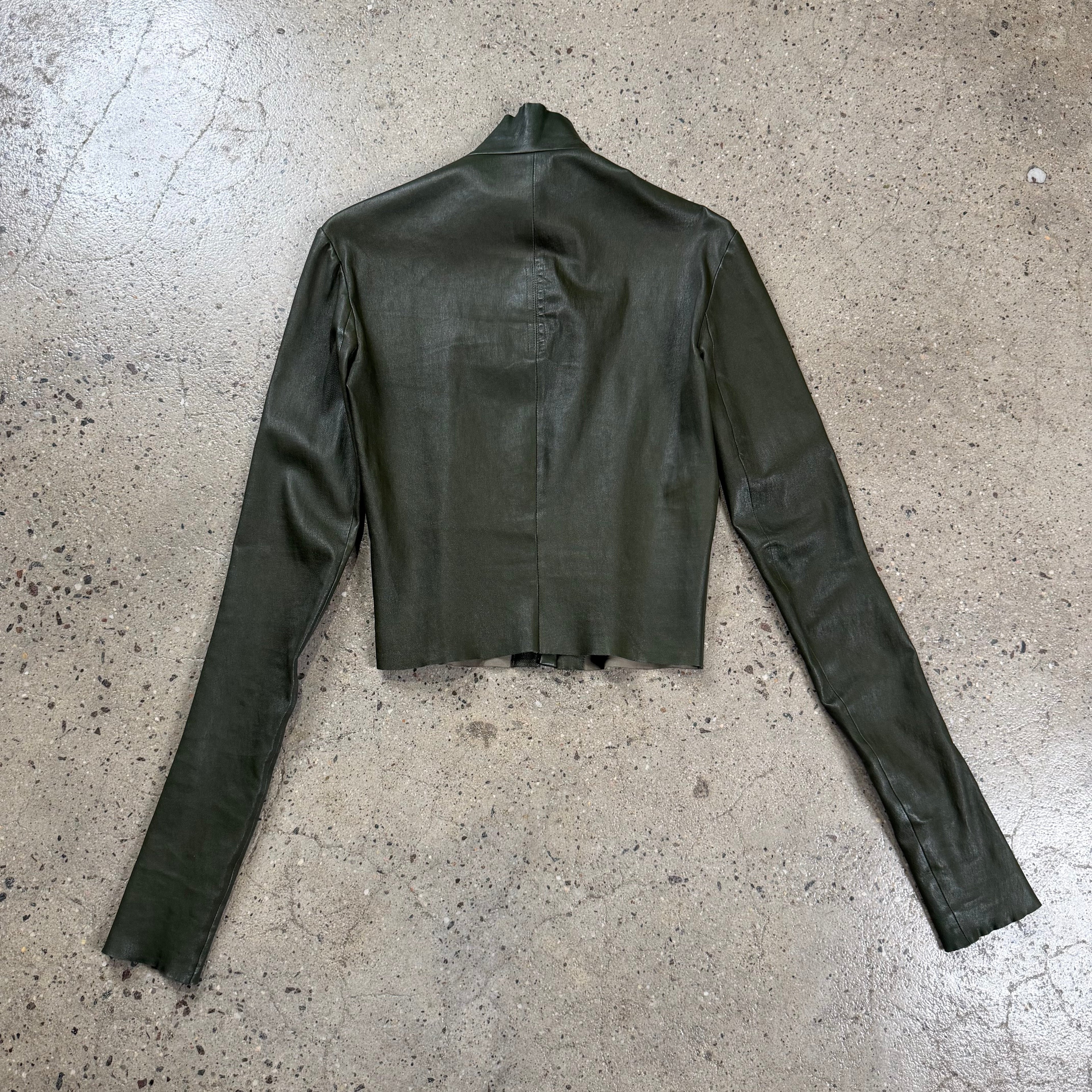 Rick Owens Gethsemane Gary Leather Jacket S outerwear