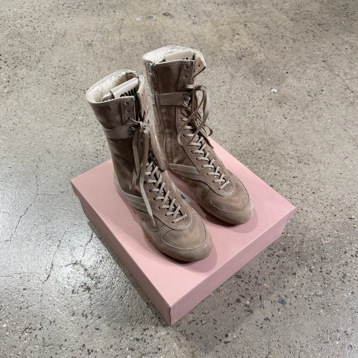 Miu Miu Boxing Boots