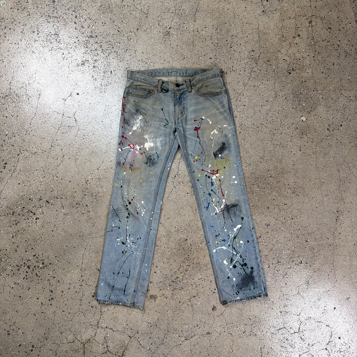 Number Nine Paint Splatter Jeans