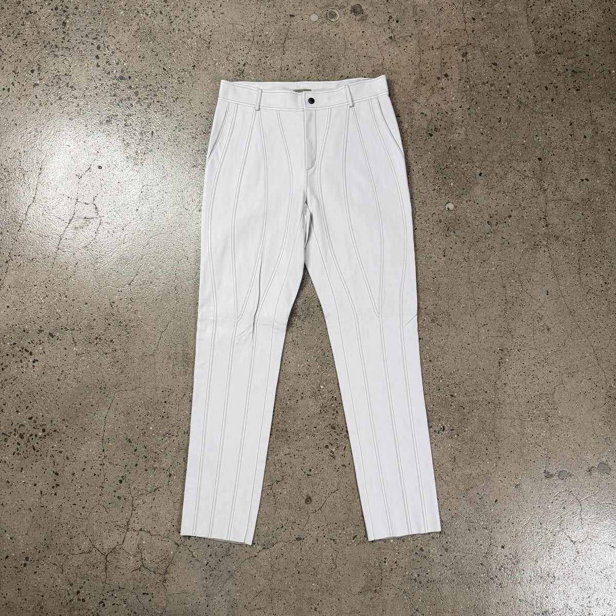 Bottega Veneta Leather Panel Pants