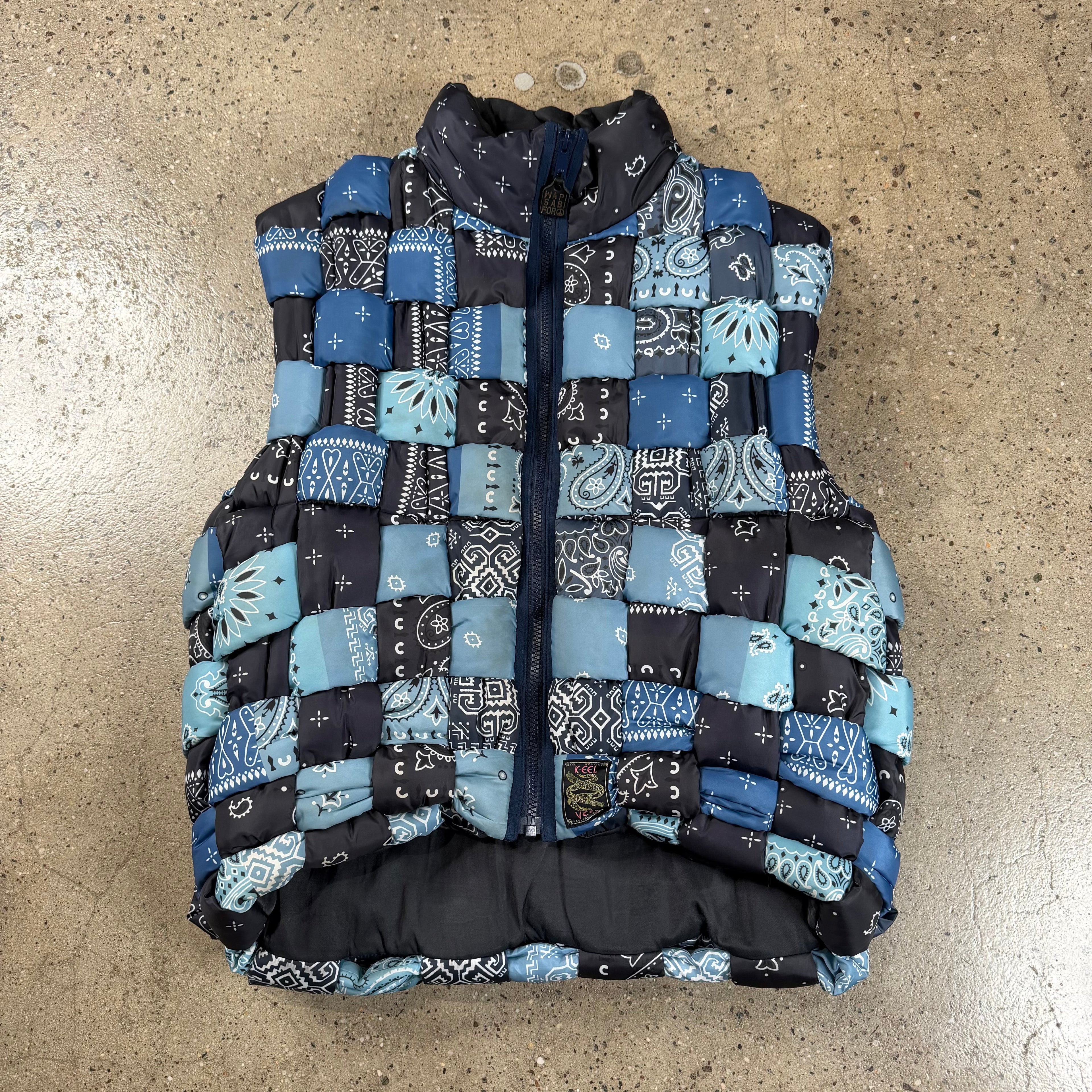 Kapital Reversible Woven Puffer Vest