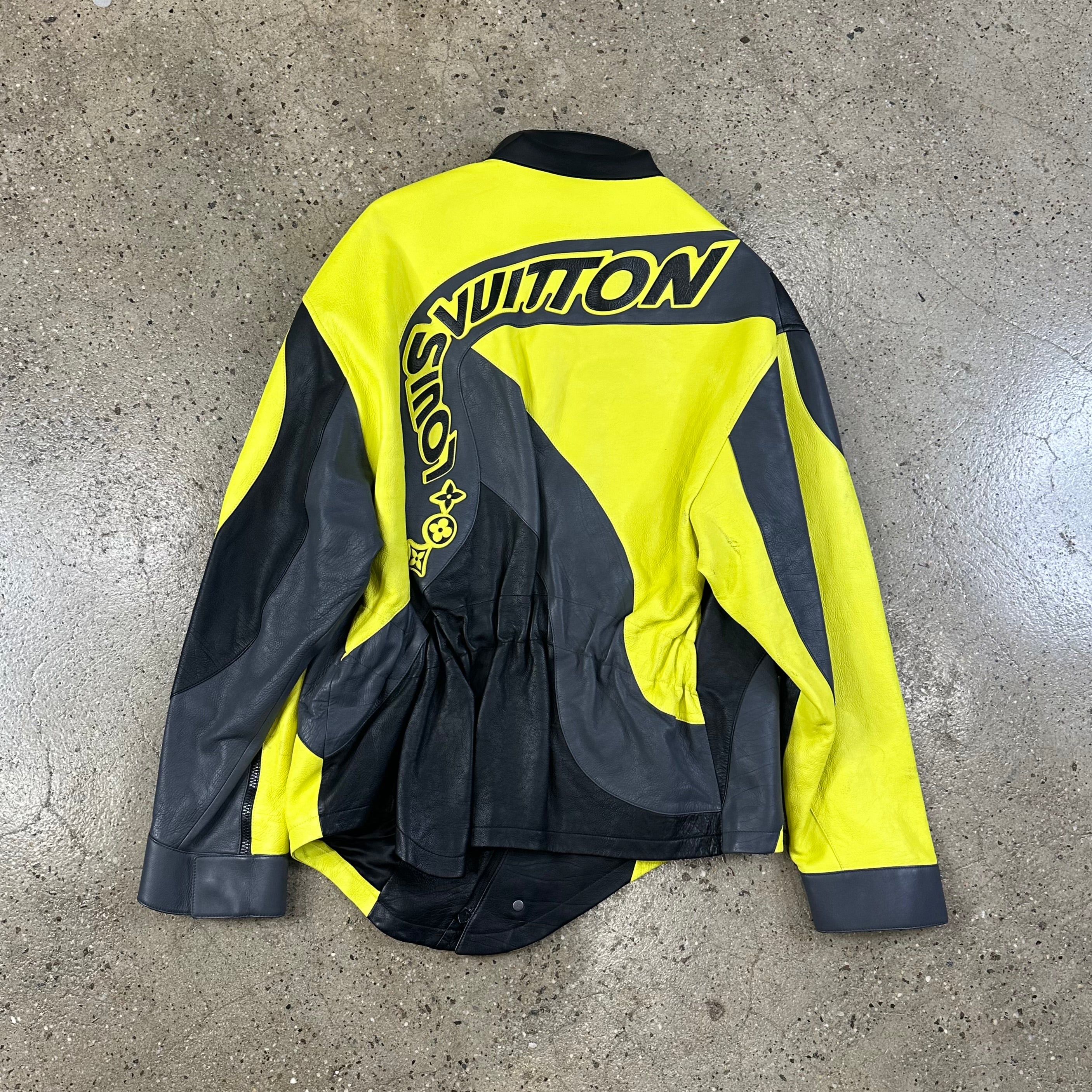 Louis Vuitton FW22 Distorted Leather Jacket