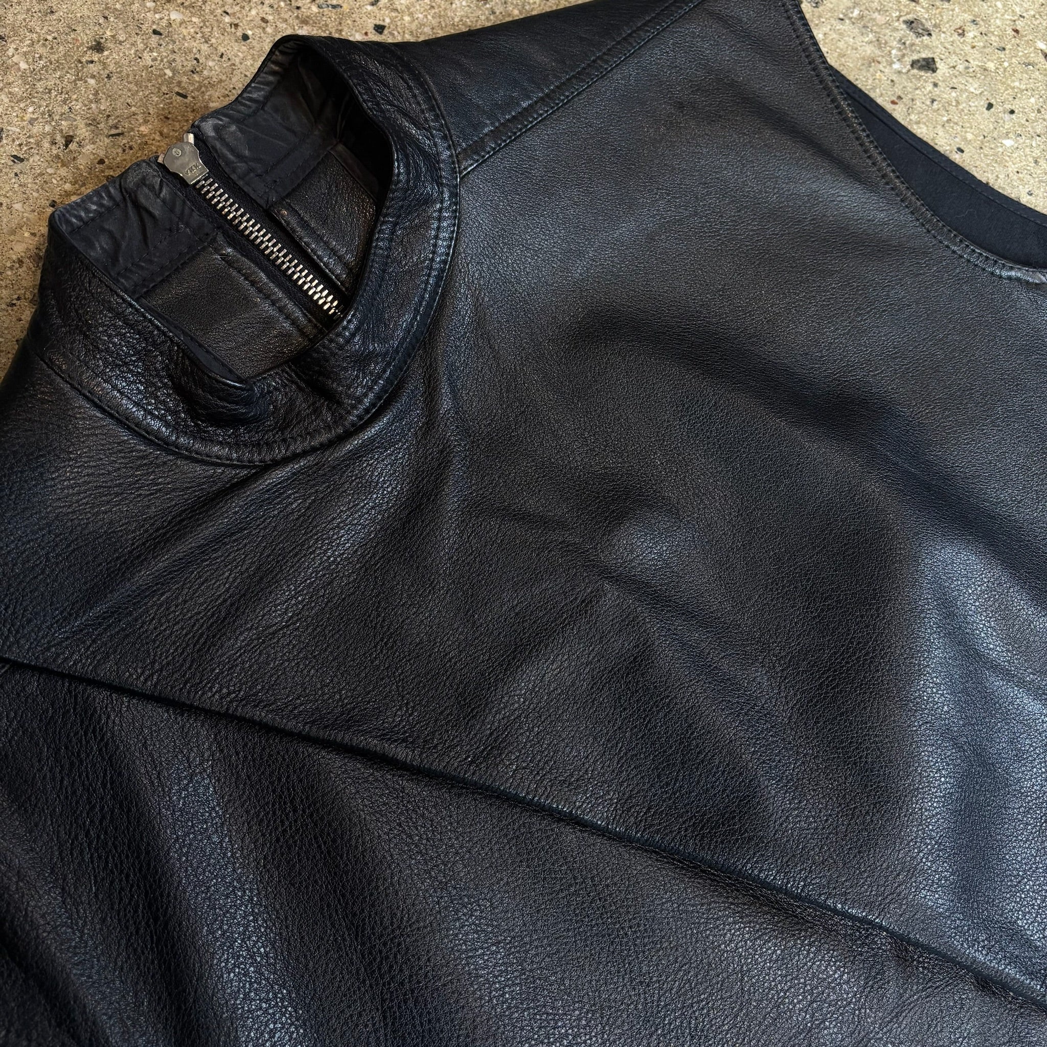 Rick Owens Leather Runway Vest