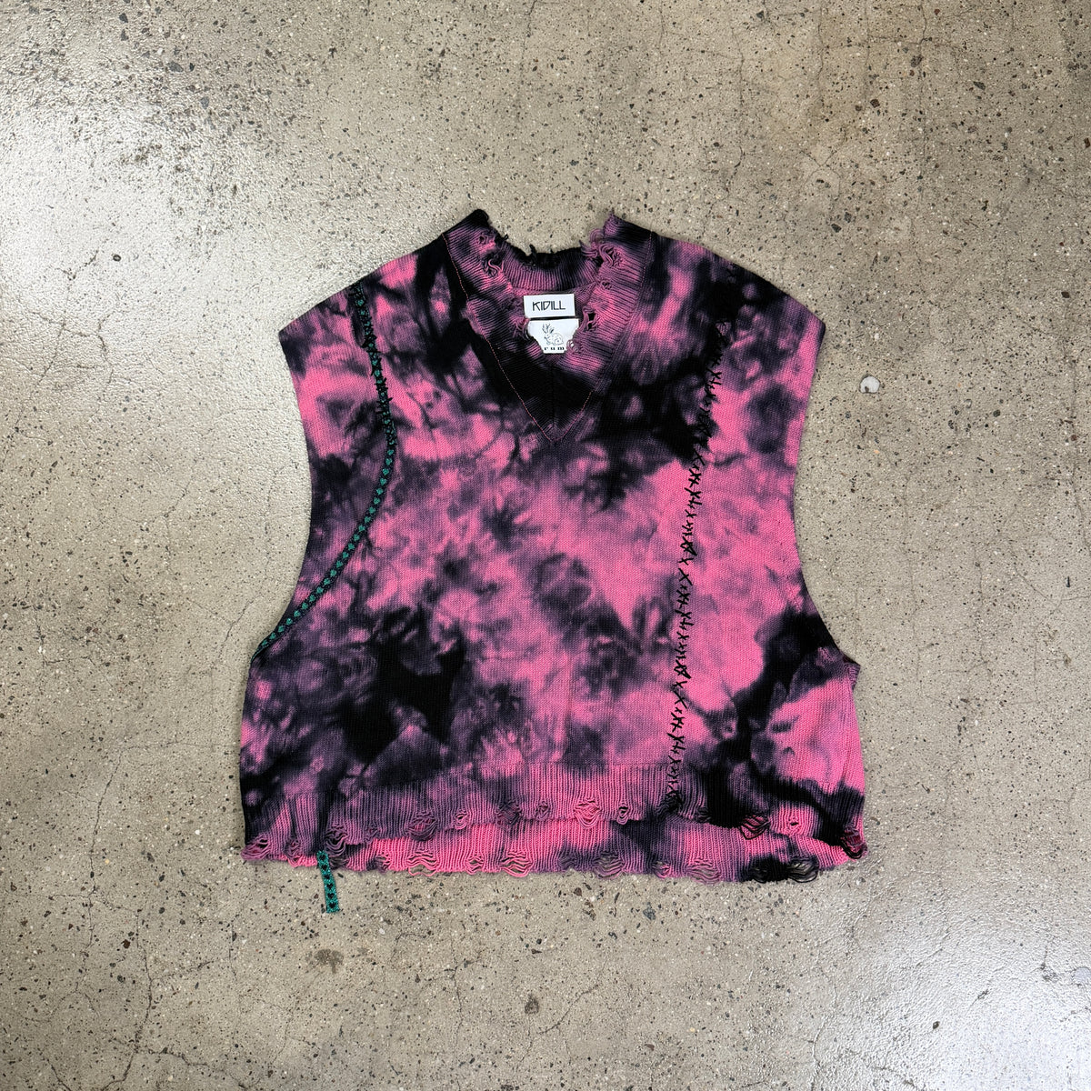 Kidill X Rurumu Distressed Knit Vest